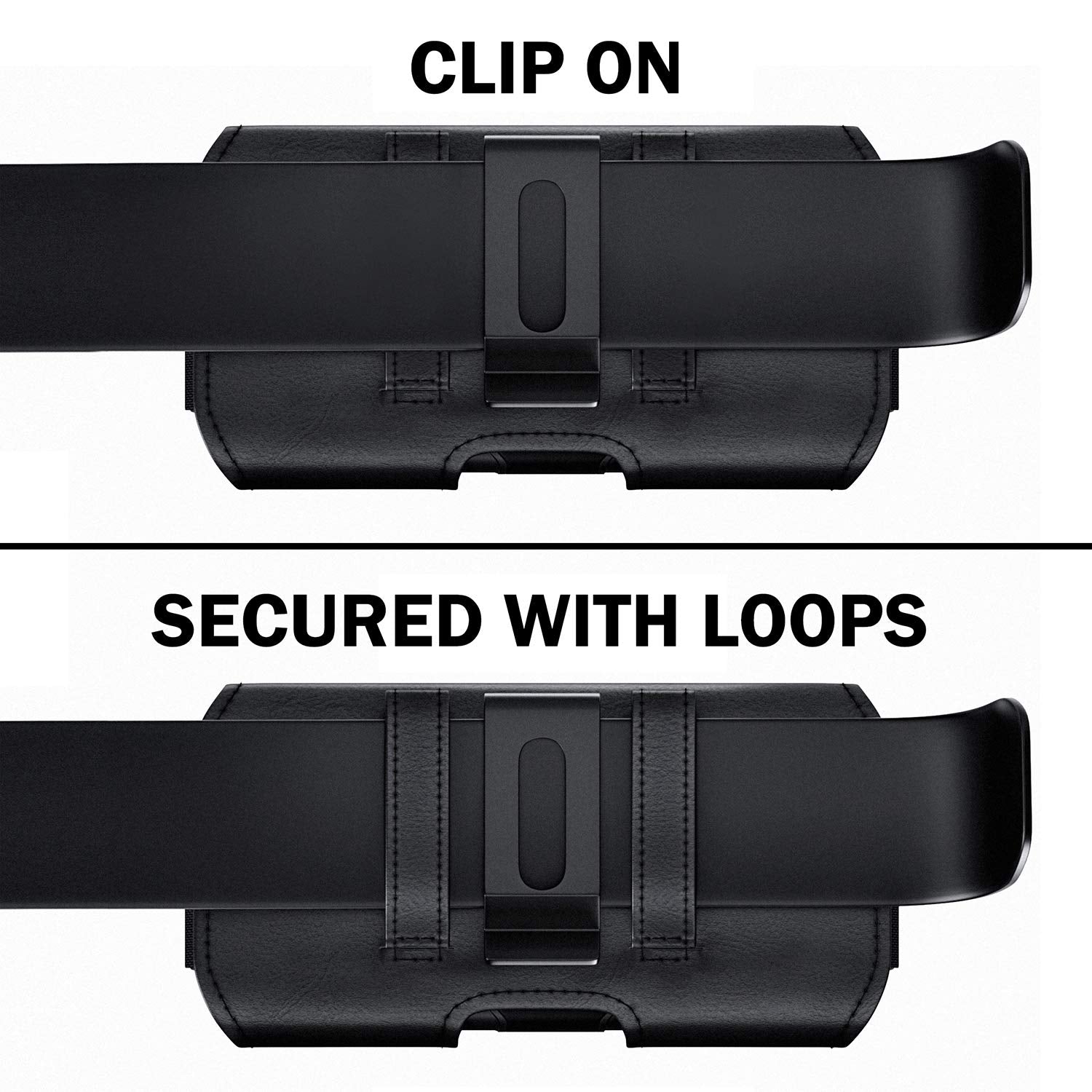 DeBin Holster for iPhone 16 Pro 16e 15 15Pro 14 13 12 11 Xs 10 X XR – Cell Phone Belt Holder Case with Clip for Men Women Pouch (Fits Protective Cover on) Black