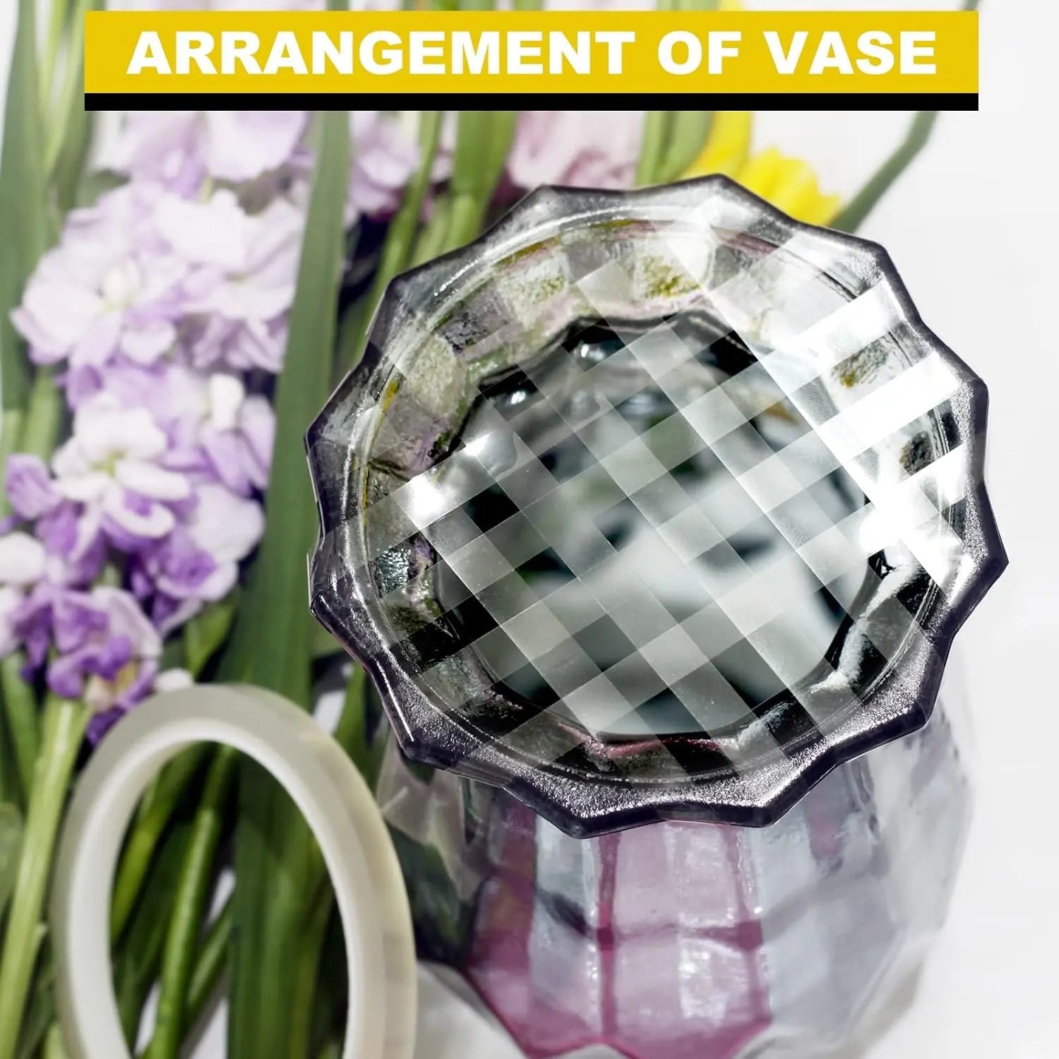 ARIFLOR 2Packs Clear Floral Tape - 1/4" Wide Floral Vase Tape, Clear Waterproof Floral Tape for Fresh Flower Bouquets and Flower Arrangements Crafts (0.25inch*2Packs)