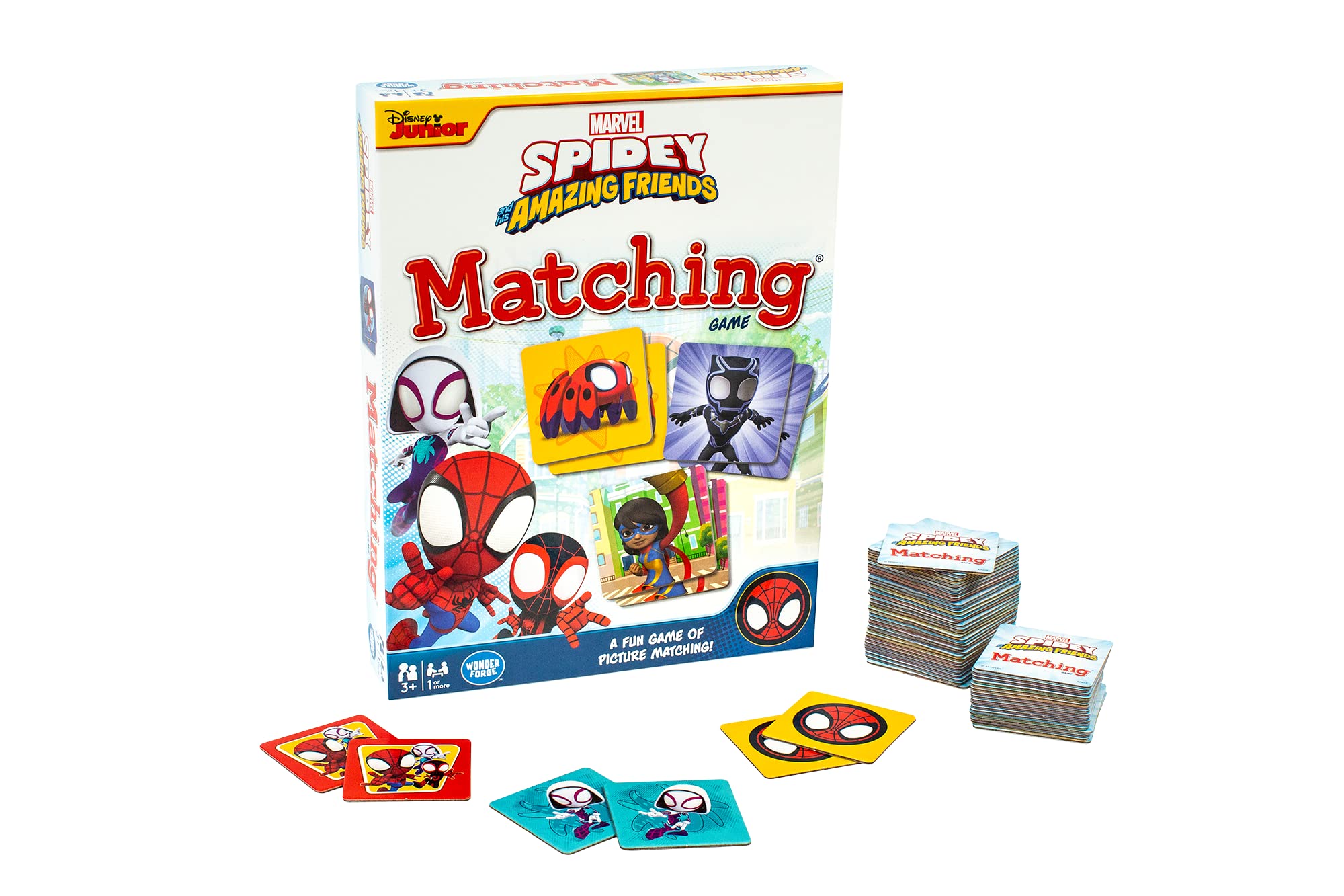 Wonder Forge Marvel Spidey und seine Super-Freunde Memory-Spiel – Memo-Spiel für Kinder ab 3 Jahren – Pädagogischer Spaß für Kleinkinder Jungen und Mädchen