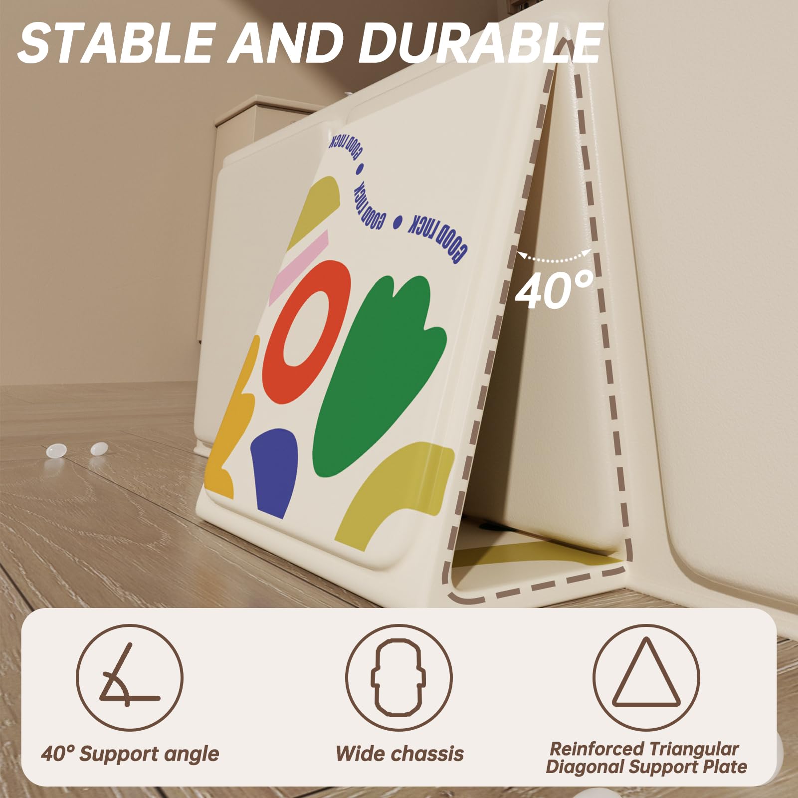 IcyByte Baby Foldable Kids Bathtub for Infants to Toddler with Non-Slip Base,Easy Storage,Perfect for Small Spaces,White