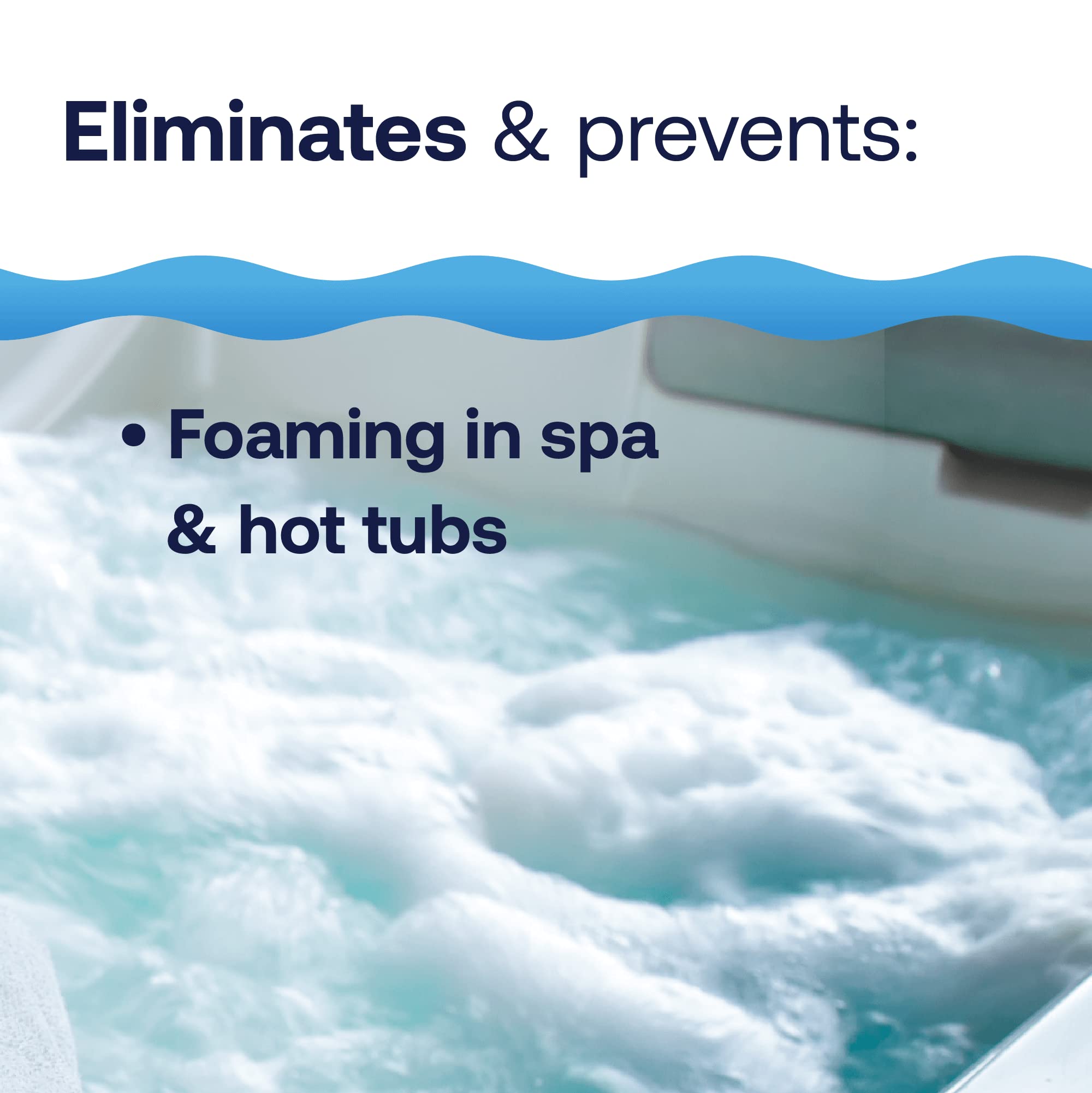HTH Spa 86116 Defoamer, Spa & Hot Tub Chemical Eliminates Foaming, Softens Water, 16 oz