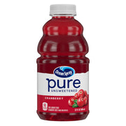 Ocean Spray® Pure Unsweetened Cranberry, 100% Cranberry Juice From Concentrate, 32 Fl Oz Bottle (Pack of 1)