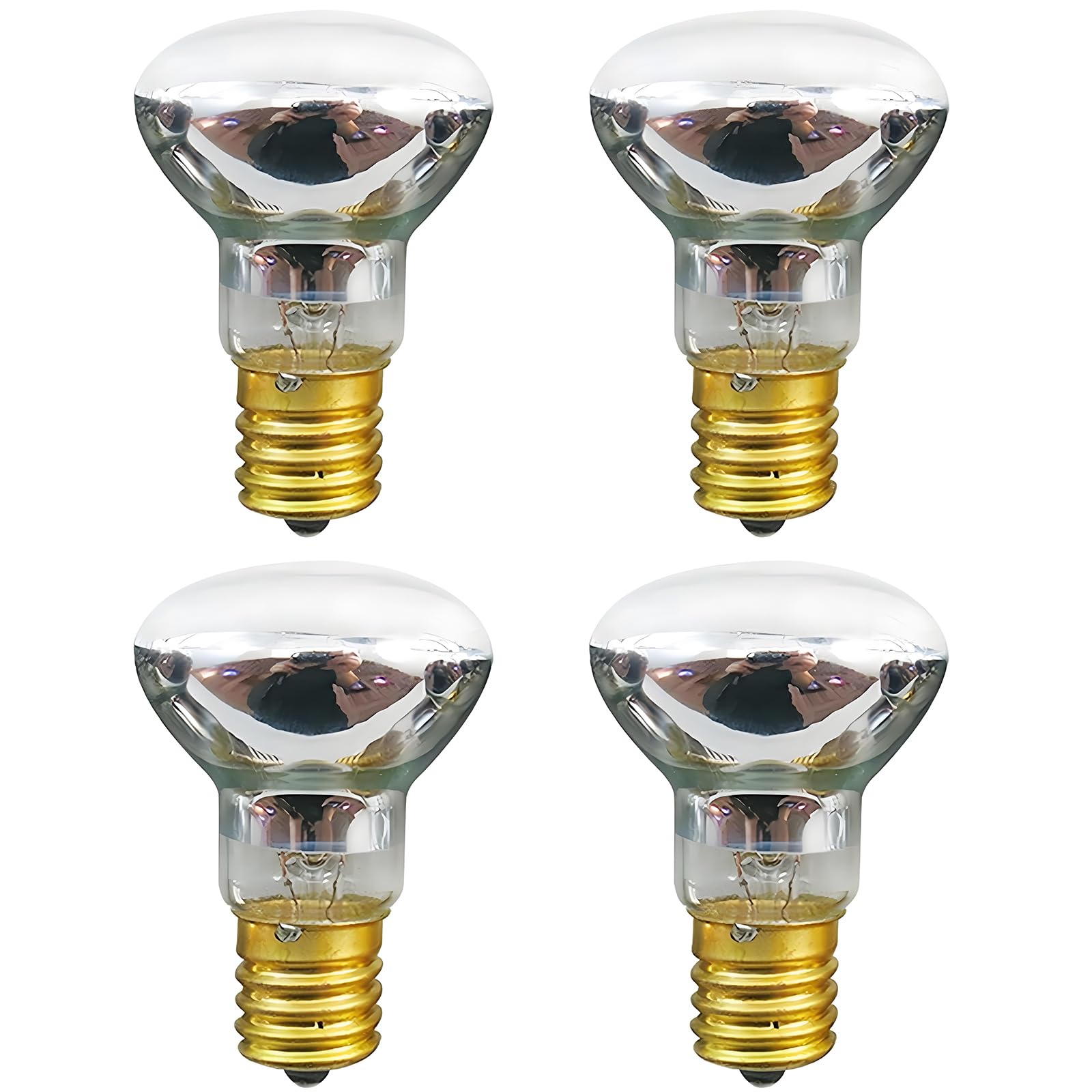 Lava Lamp Leuchtmittel 4er-Pack 30W E17 R39 Reflektorlampe für Lavalampe, Original-Ersatzleuchtmittel für Lava- und Glitzerlampen, 2700K Warmweiß, lange Lebensdauer