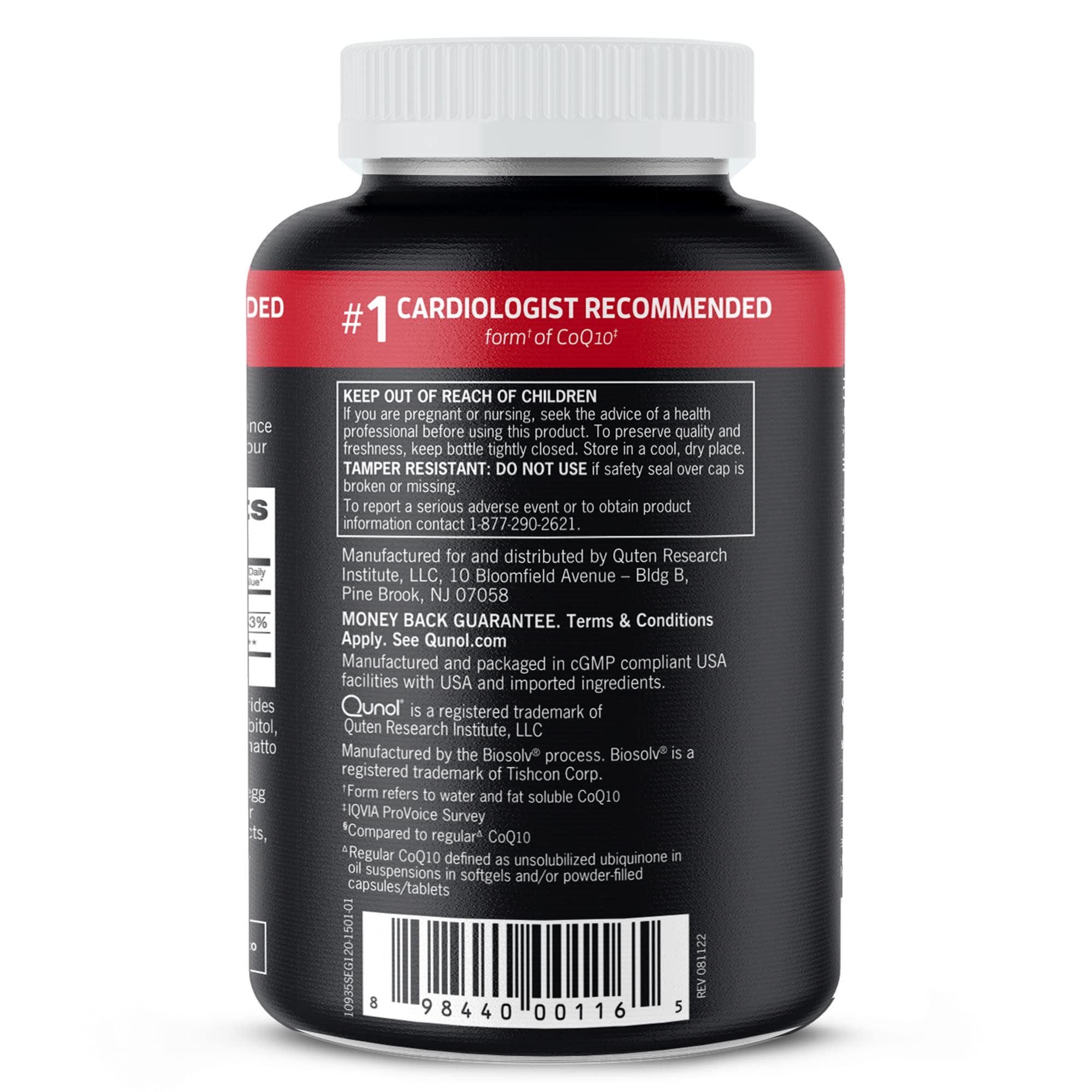 Qunol CoQ10 100mg Softgels, Ultra CoQ10 100mg, 3x Better Absorption, Antioxidant for Heart Health & Energy Production, Coenzyme Q10 Vitamins and Supplements, 4 Month Supply, 120 Count
