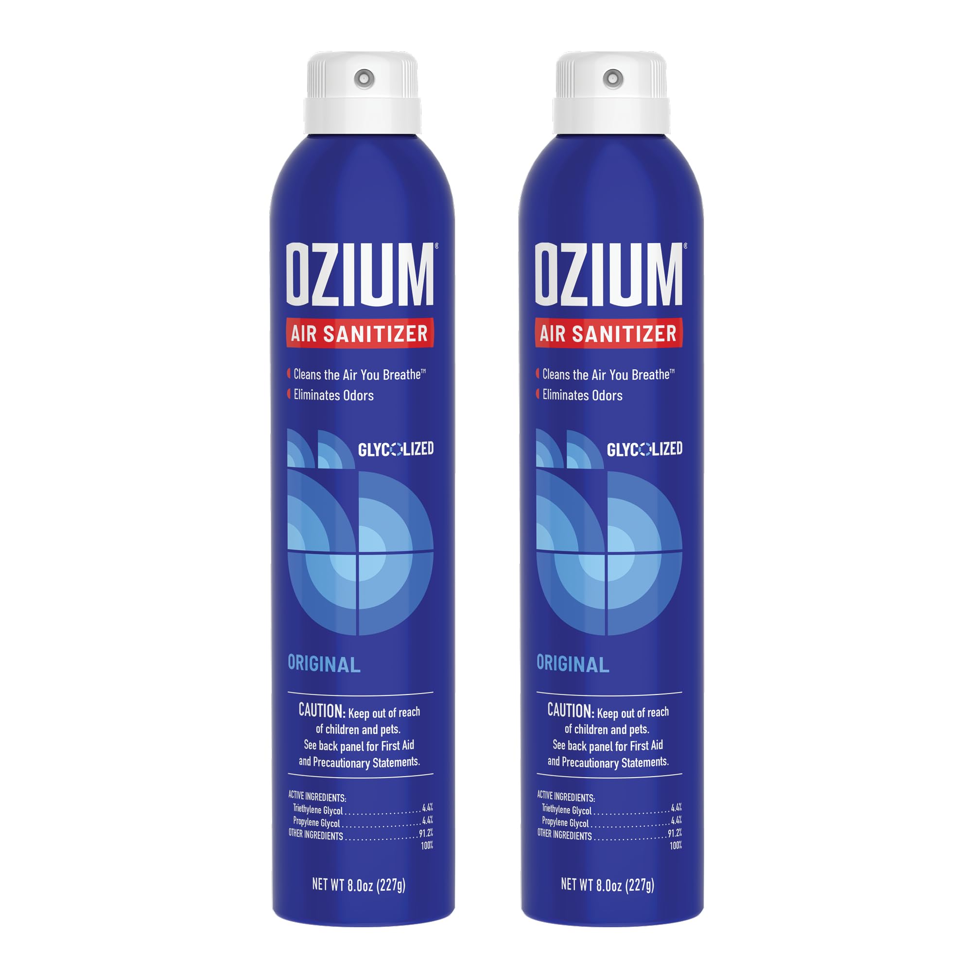 Ozium 8 Oz. Air Sanitizer & Odor Eliminator for Homes, Cars, Offices and More, Original Scent, Pack of 2