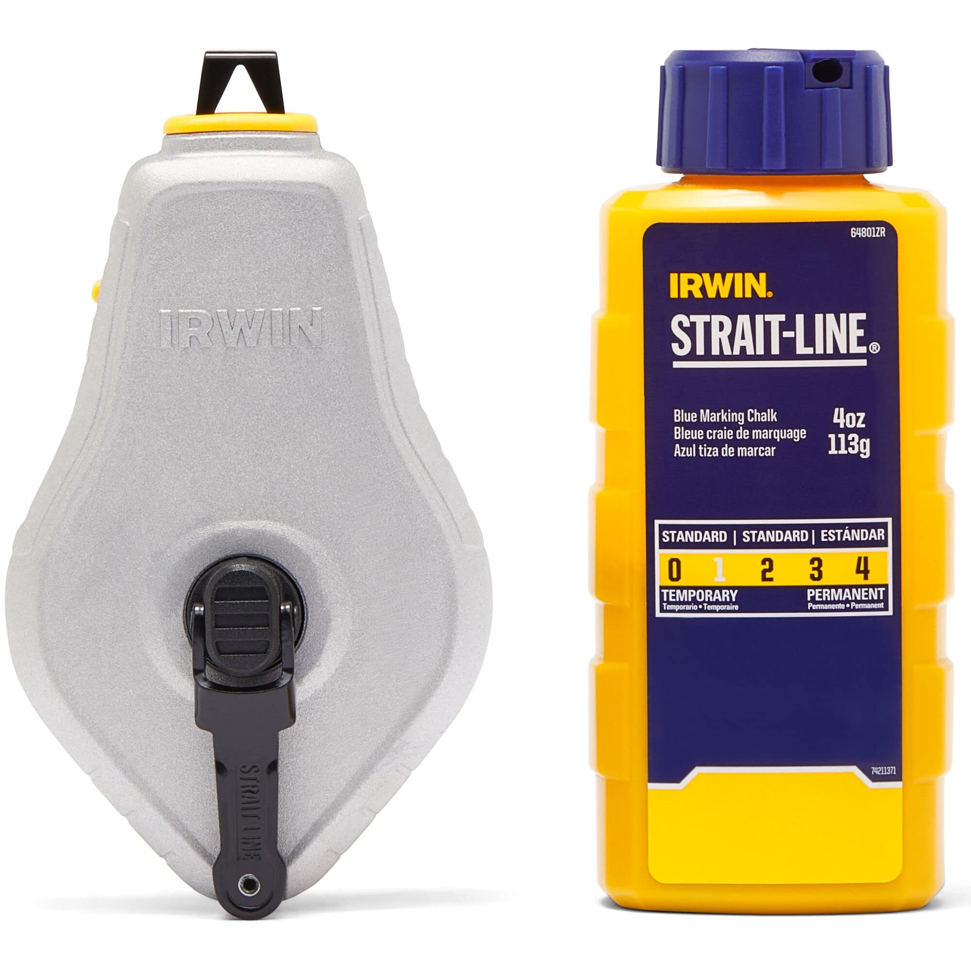 IRWIN Tools STRAIT-LINE Schlagschnur, Classic Rolle, Blau, 30m (IWHT48441BC)