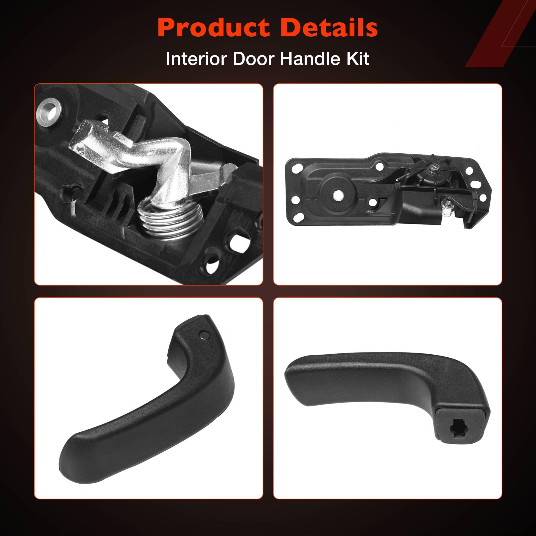 Interior Door Handle Front Left Drivers Side Compatible with 2007-2014 Chevy Silverado 1500/2500/3500 Tahoe Suburban Avalanche GMC Sierra Yukon Cadillac Escalade ESV/EXT,Replaces OEM# 20833606, 80374