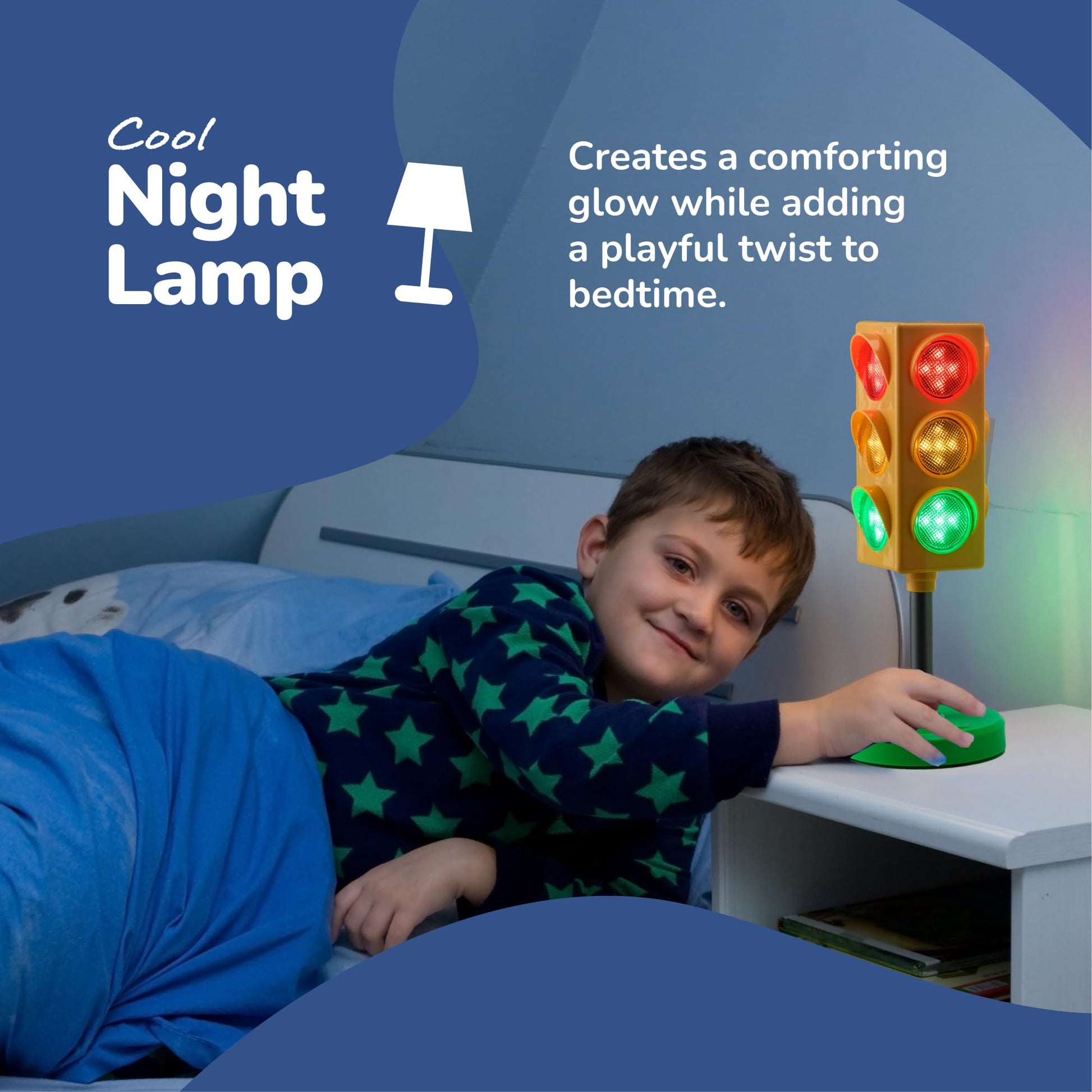 ArtCreativity Traffic Light - Teacher Classroom Must Haves Supplies, 8 Modes with Remote -Classroom Decor, Kindergarten Educational Lamp -Real Traffic Light Rotation Mode, Red Lights Green Lights Game