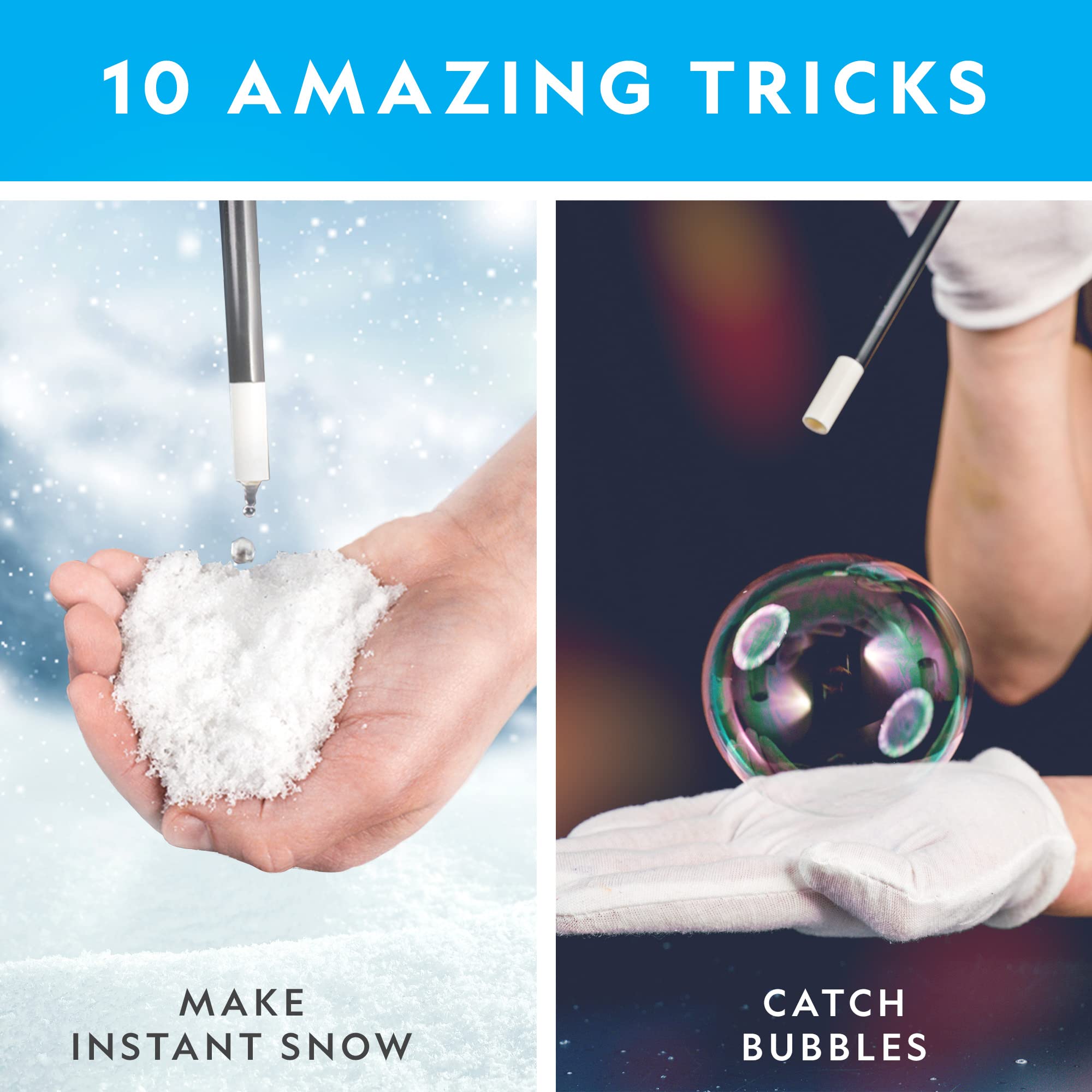 National Geographic Magic Chemistry Set – Science Kit for Kids with 10 Amazing Magic Tricks, STEM Projects and Science Experiments, Science Toys, Great Gift for Boys and Girls 8-12