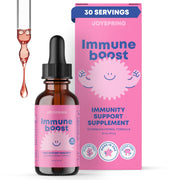 JoySpring Immune Drops - Kids’ Immunity Support Supplement (1 fl oz, 30 Servings) with Organic Elderberry Liquid, Echinacea, Oregon Grape Root & Orange Peel for Ages 2-16+ Years and Adults.