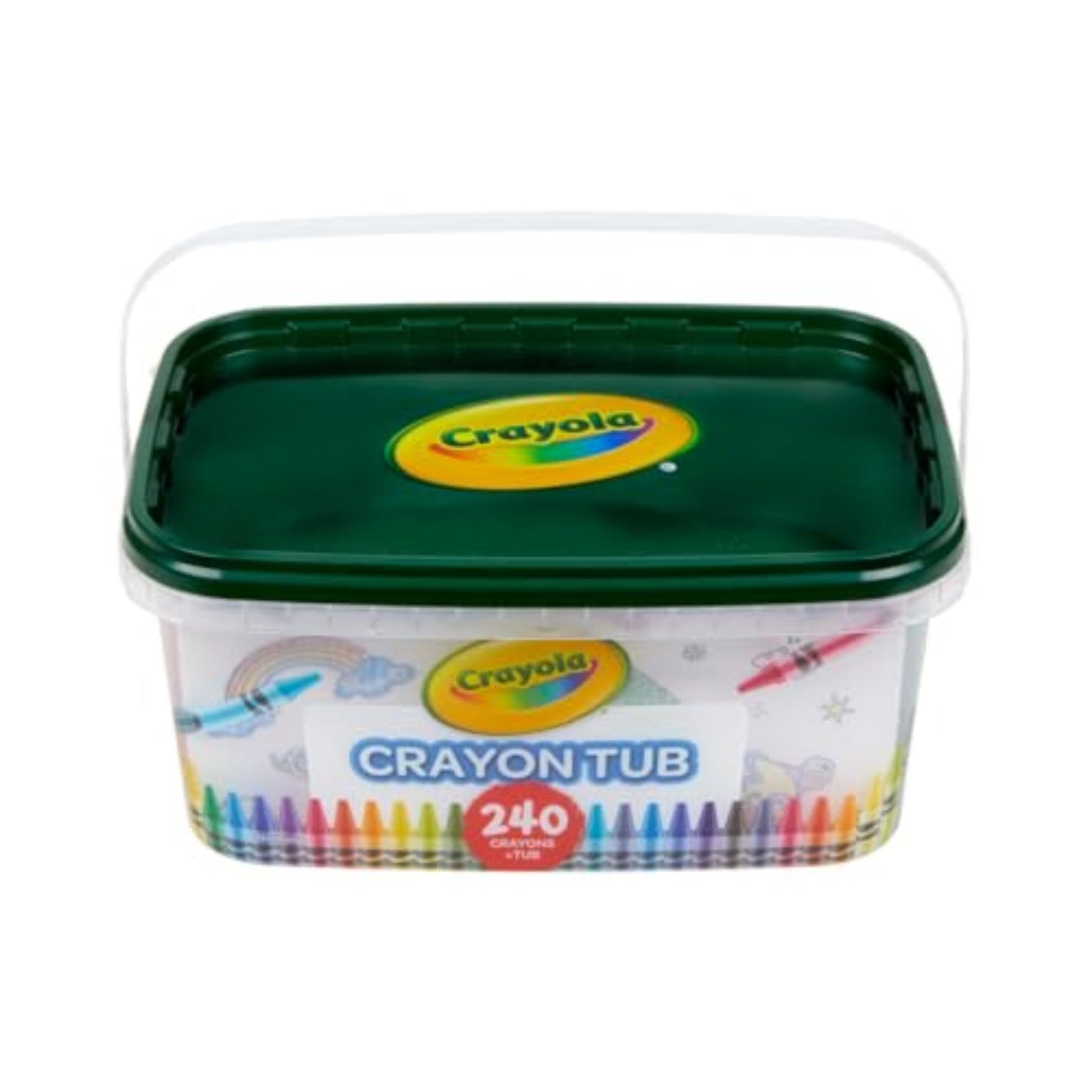 Crayola Crayon Tub (240ct), Bulk Crayon Set for Toddlers, Kindergarten Classroom Must Haves for Teachers, Back to School Art Supplies, 3+ [Amazon Exclusive]