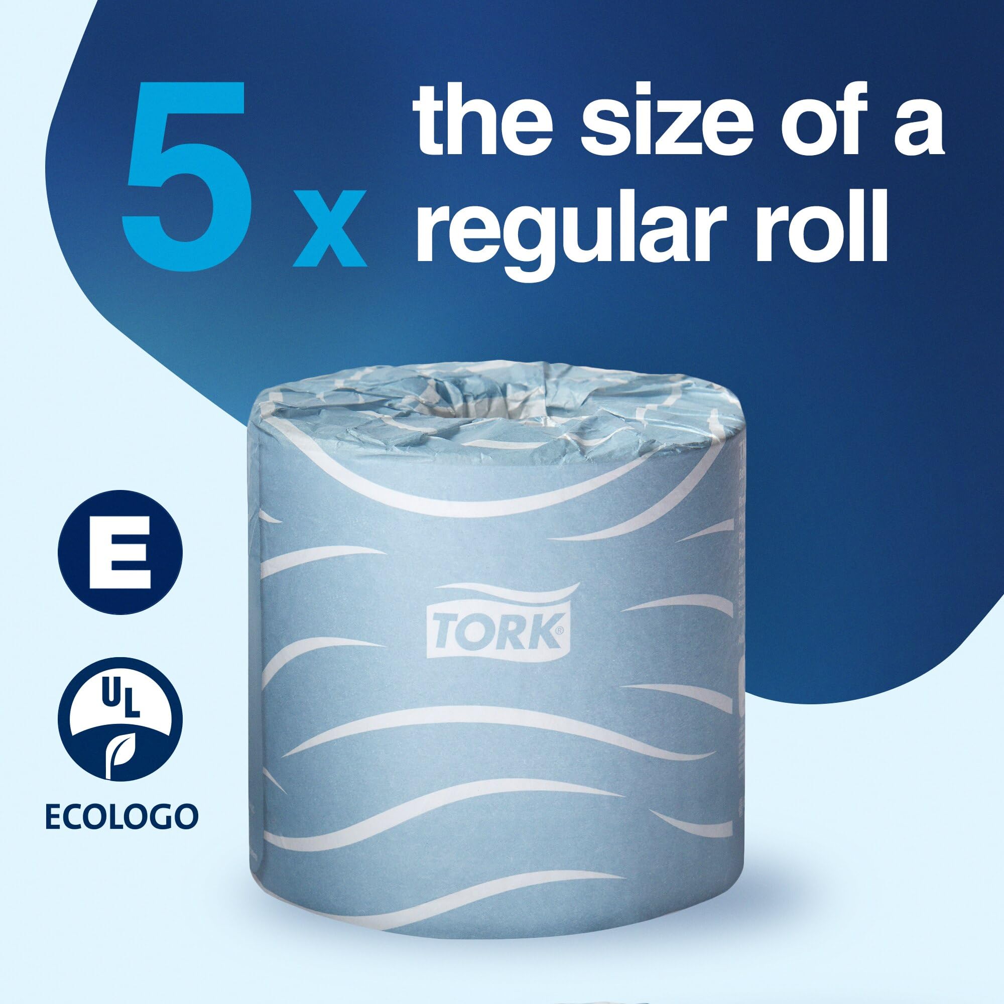 Tork Bath Tissue Roll Advanced 2-ply For everyday use at home Biodegradable 4x3.75", 500 sheets/roll, 48 rolls/case