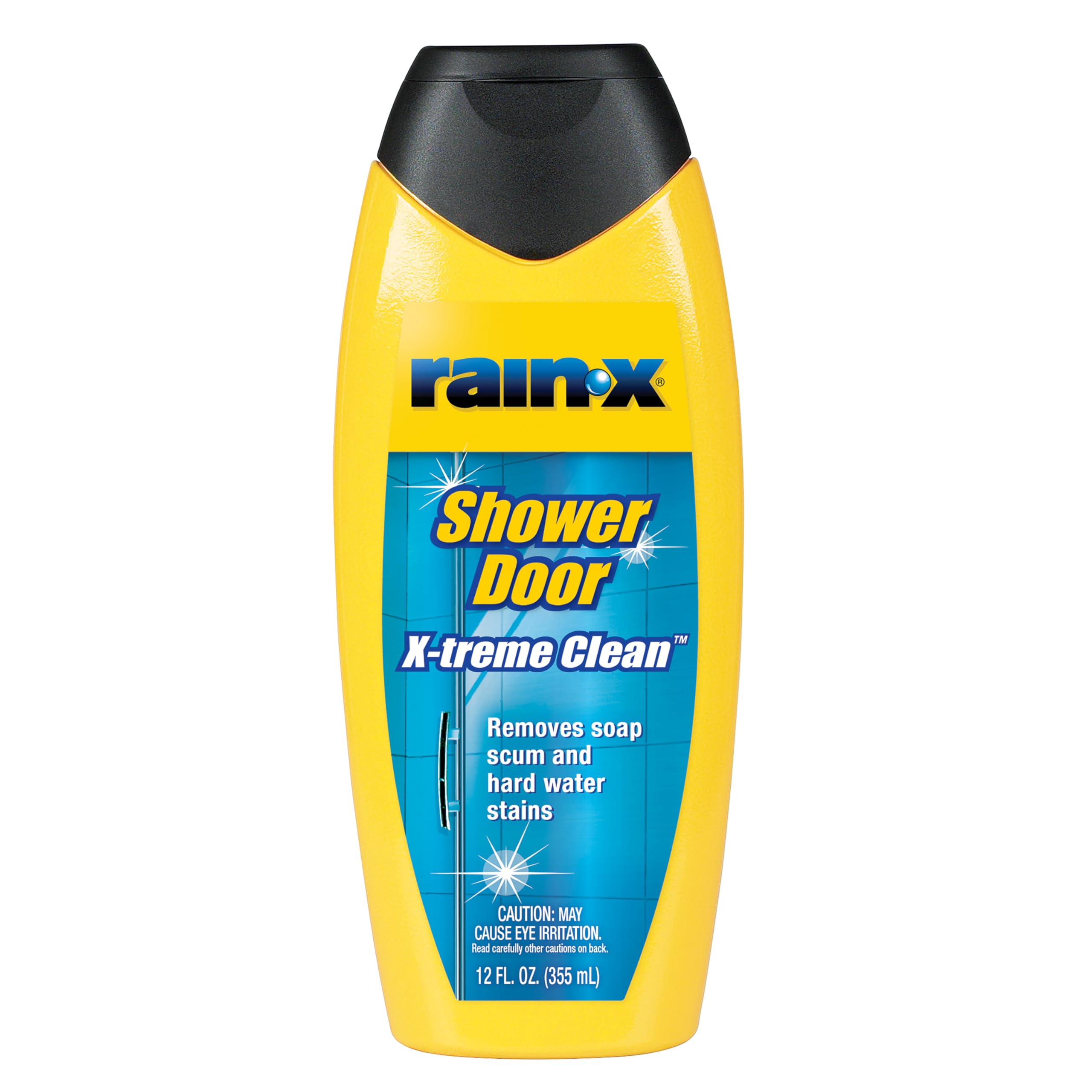 Rain-X 630035 X-Treme Clean Shower Door Cleaner, 12 Fl. Oz, Formulated To Clean Glass Shower Doors - Easy To Use, Removes Soap Scum, Dirt, Hard Water Build-up, Calcium, Lime Stains And Rust Stains