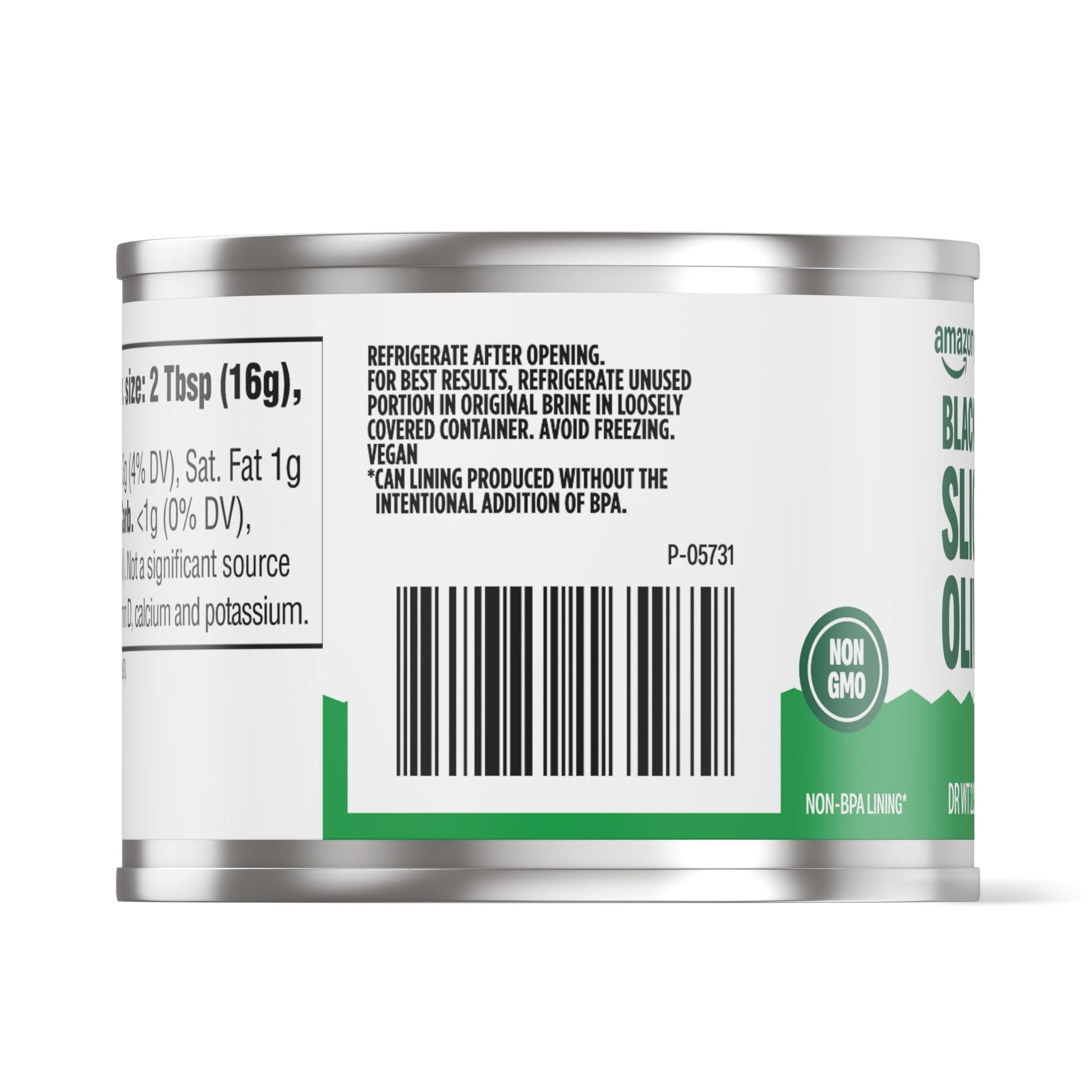 Amazon Grocery, Black Ripe Sliced Olives, 2.25 Oz (Previously Amazon Fresh, Packaging May Vary)