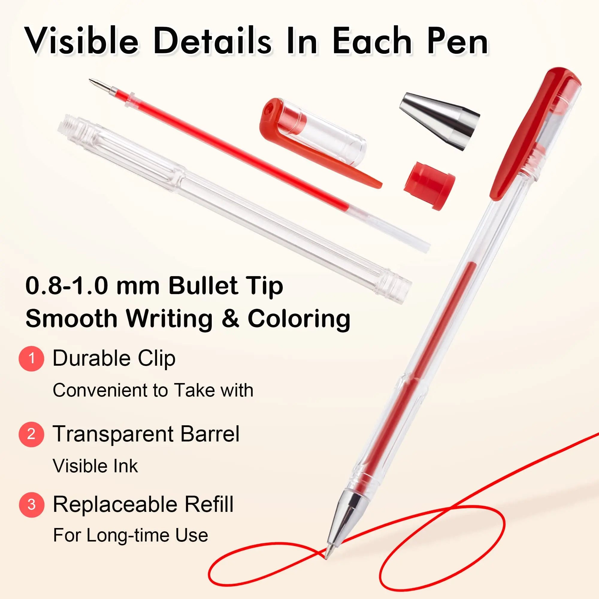 Shuttle Art 120 Unique Colors (No Duplicates) Gel Pens Gel Pen Set for Adult Coloring Books Art Markers