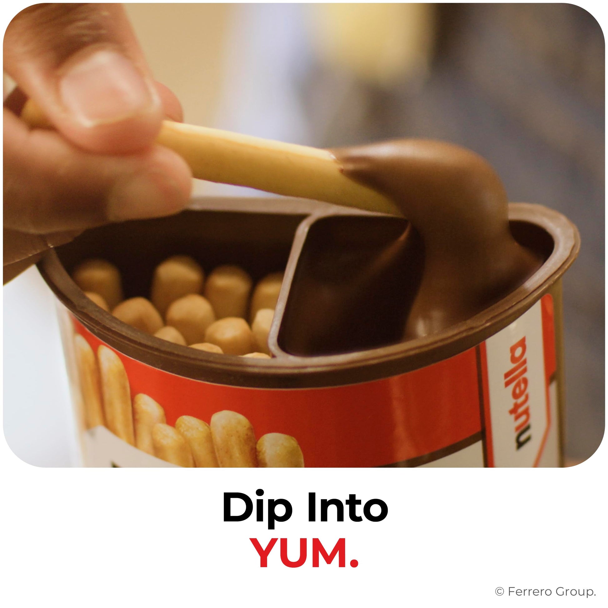 Nutella & GO! Bulk 24 Pack, Hazelnut and Cocoa Spread with Breadsticks, Stocking Stuffers, Snack Cups, 1.8 oz Each​