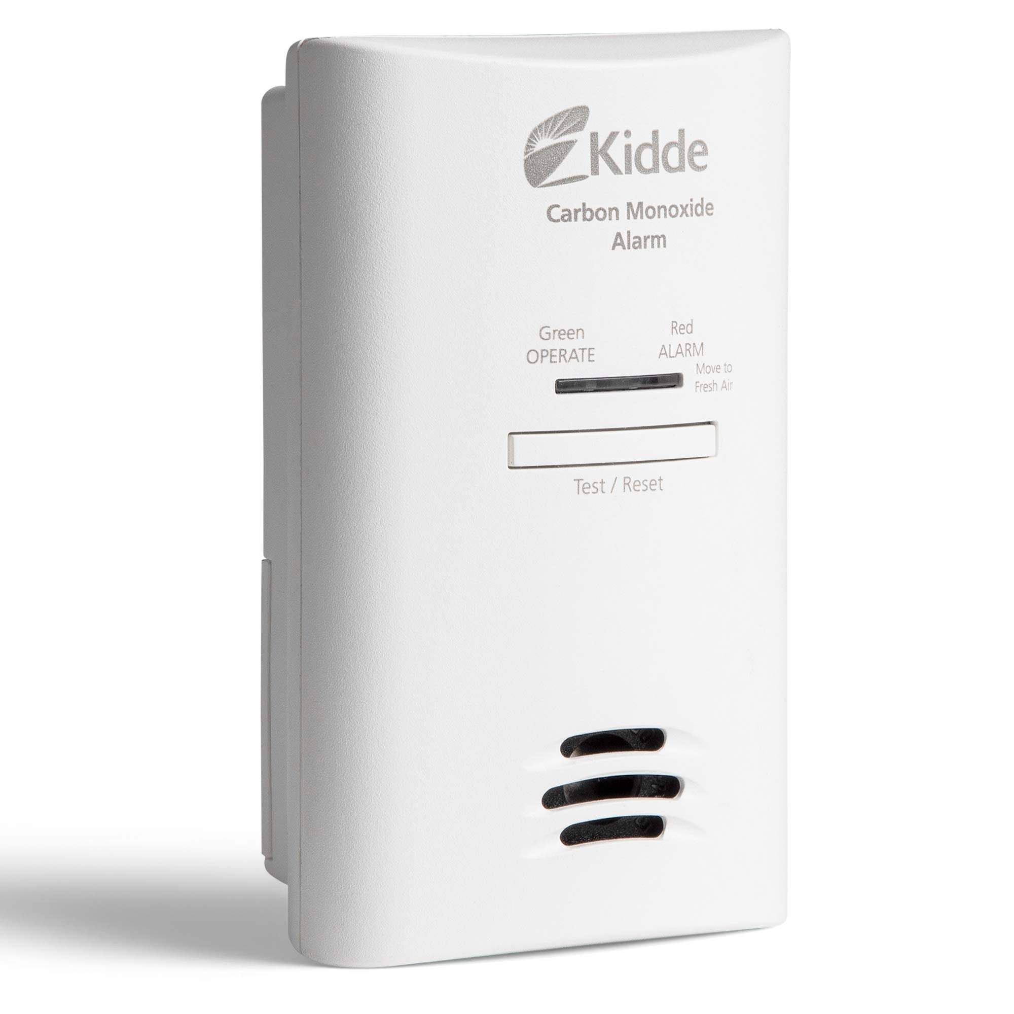 Kidde Kohlenmonoxidmelder, steckbar mit AA-Batterie-Backup, Test-/Stummschalttaste