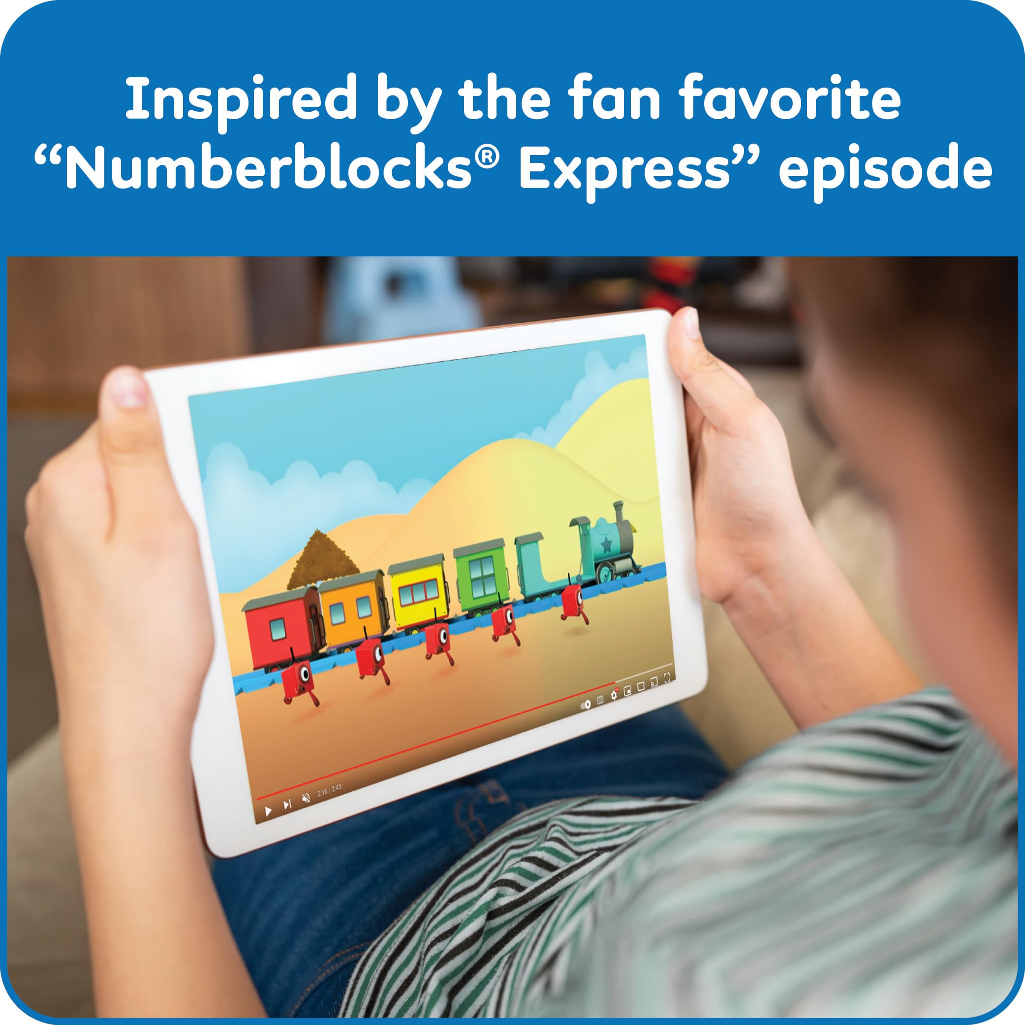 hand2mind Numberblocks Express Train MathLink Cubes Activity Set, Preschool Learning Activities, Train Toy, Counting Blocks, Number Toys, Kids Educational Toys, Math Manipulatives for Preschoolers
