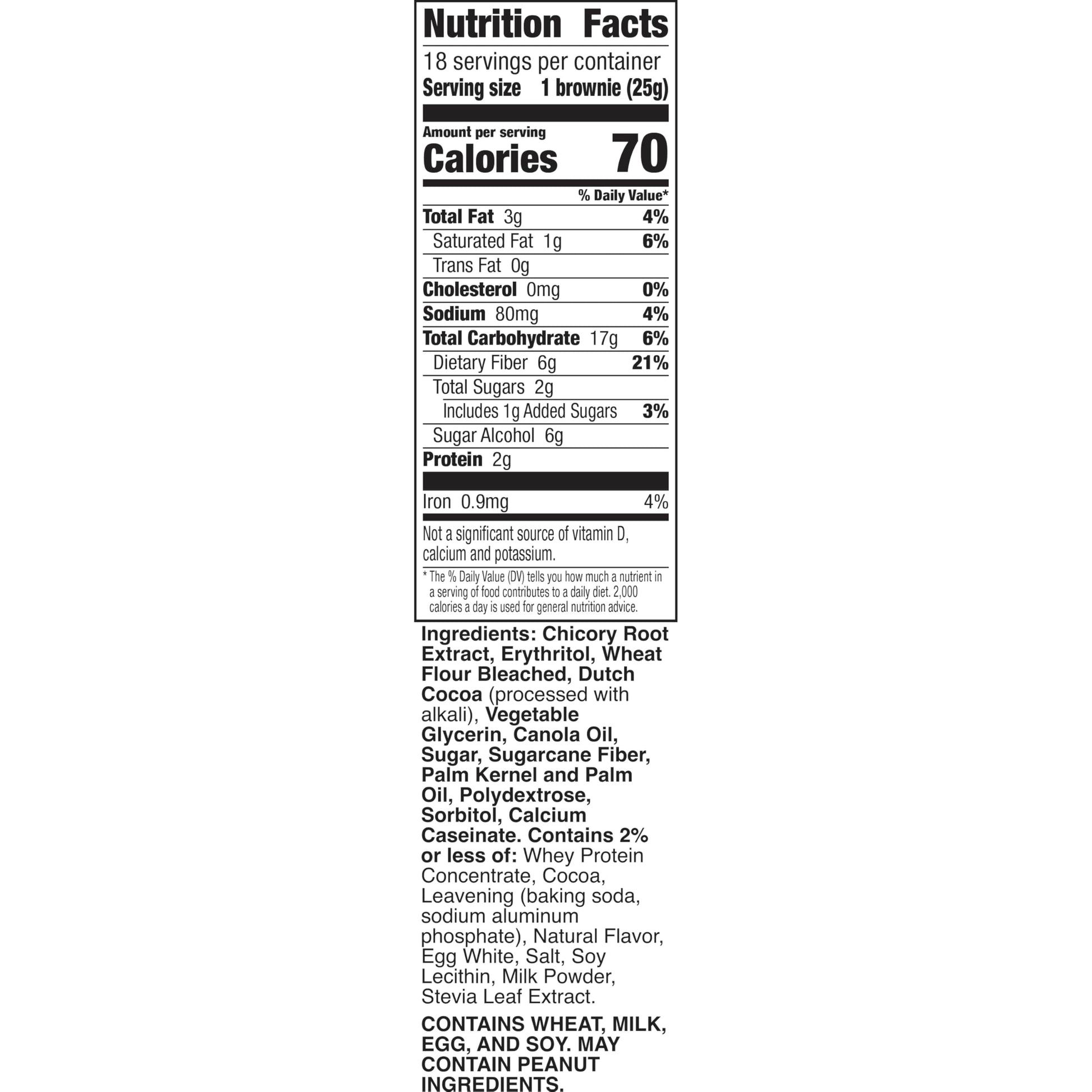 Fiber One 70 Calorie Brownies, Chocolate Fudge Snack Bars, Mega Pack, 18 Ct, 16 oz