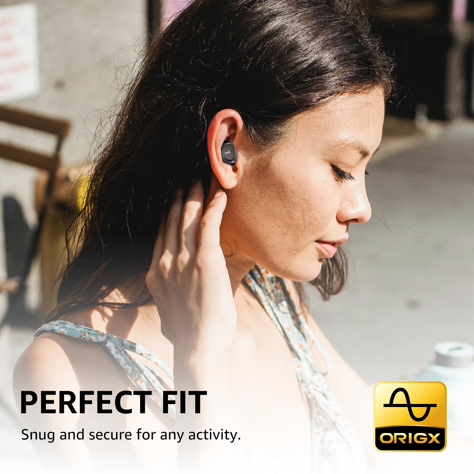 TOZO A1 Wireless Earbuds Bluetooth 5.3 Light Weight in Ear IPX5 Waterproof Headphones 2 Mic for AI Calls, Immersive Premium Sound Bass Headset with Charging Case, 32 Presets EQ Customization via App