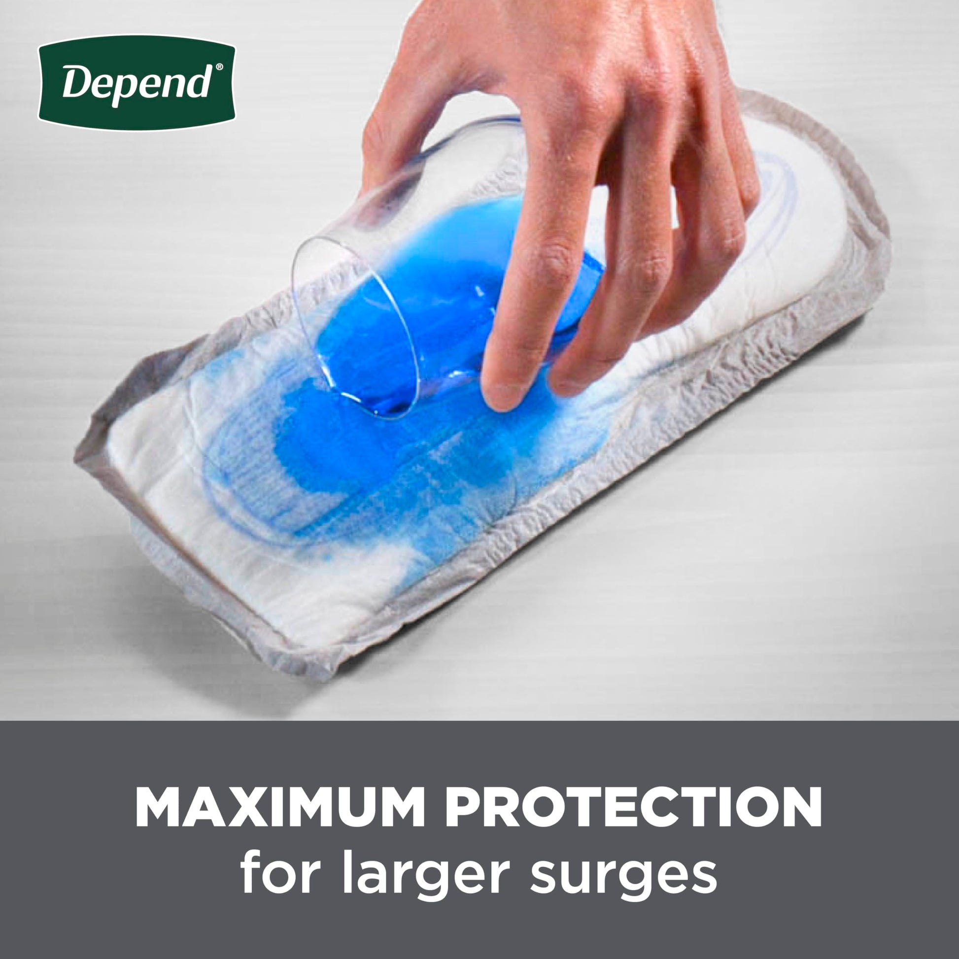 Depend Guards Incontinence Pads for Men, Maximum Absorbency, 104 Count (2 Packs of 52), Packaging May Vary