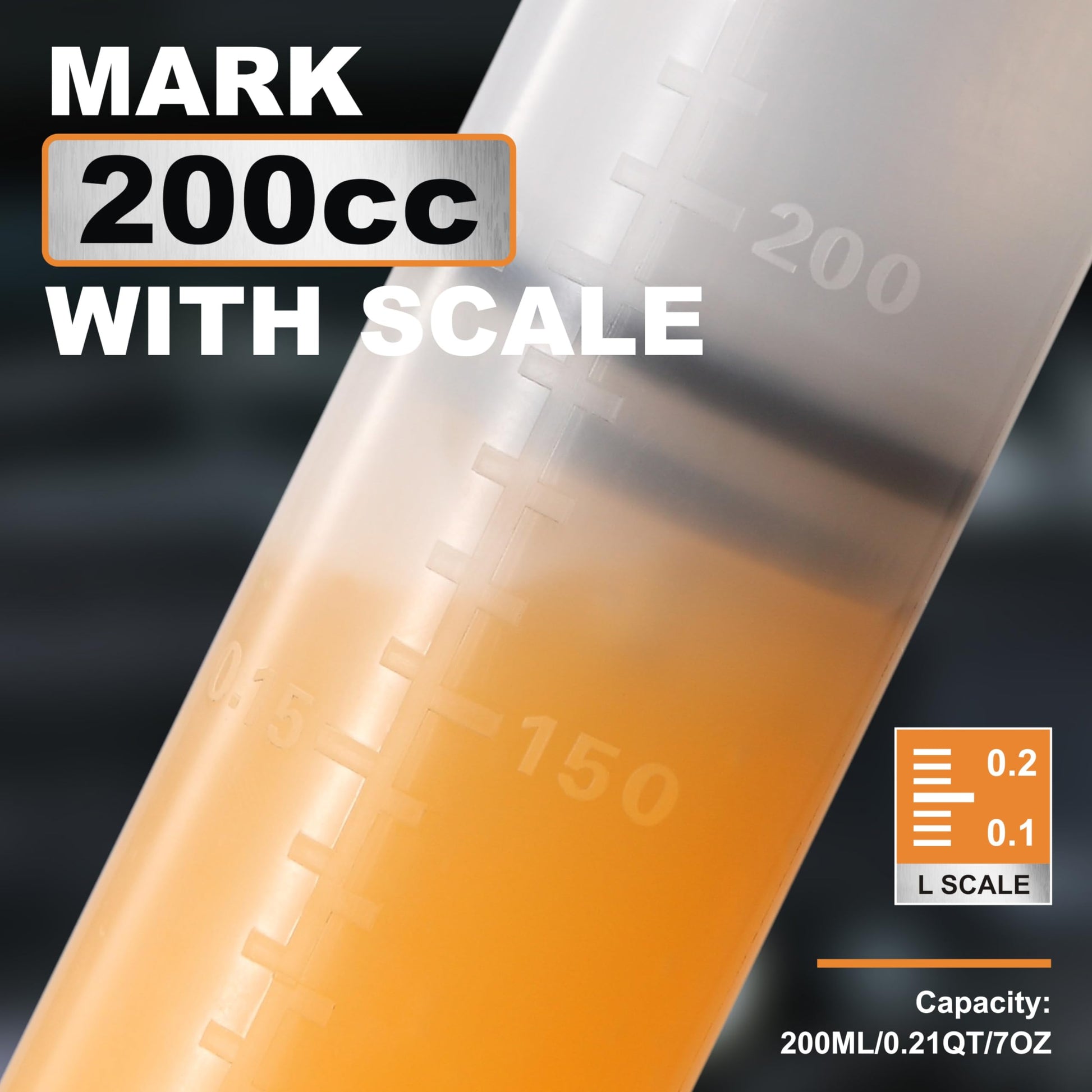 FOUR UNCLES 200cc Fluid Extractor & Fill Pump for Automotive Use - Oil Syringe with a 23" Hose & Two 12" Extension Tubes for Easy Oil Change