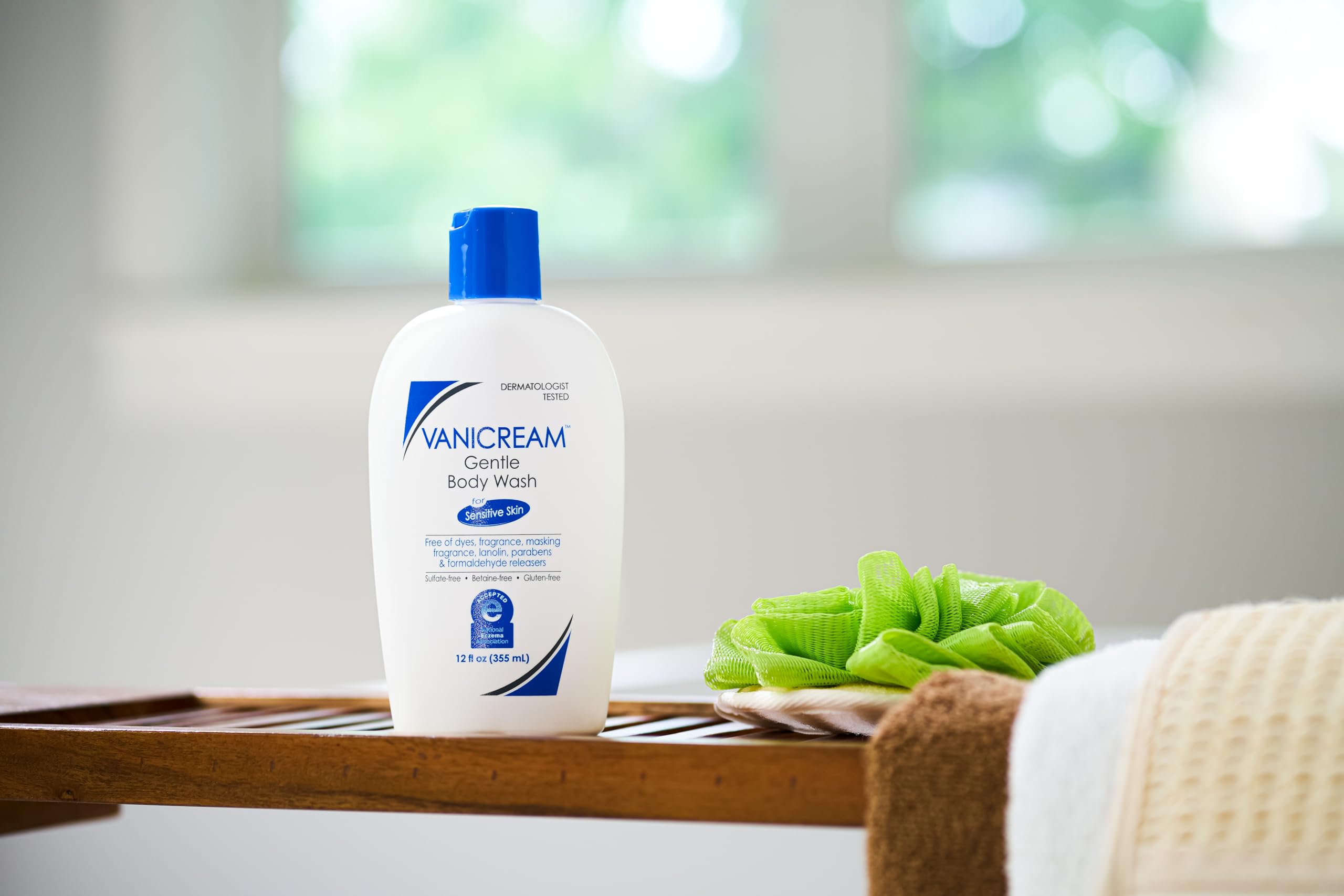 Vanicream Gentle Body Wash, 12 Fl Oz, Formulated without Common Irritants for Sensitive Skin, Gentle Cleanse and Moisture, Removes Dirt & Oils, Non-Drying, pH-Balanced Shower Gel