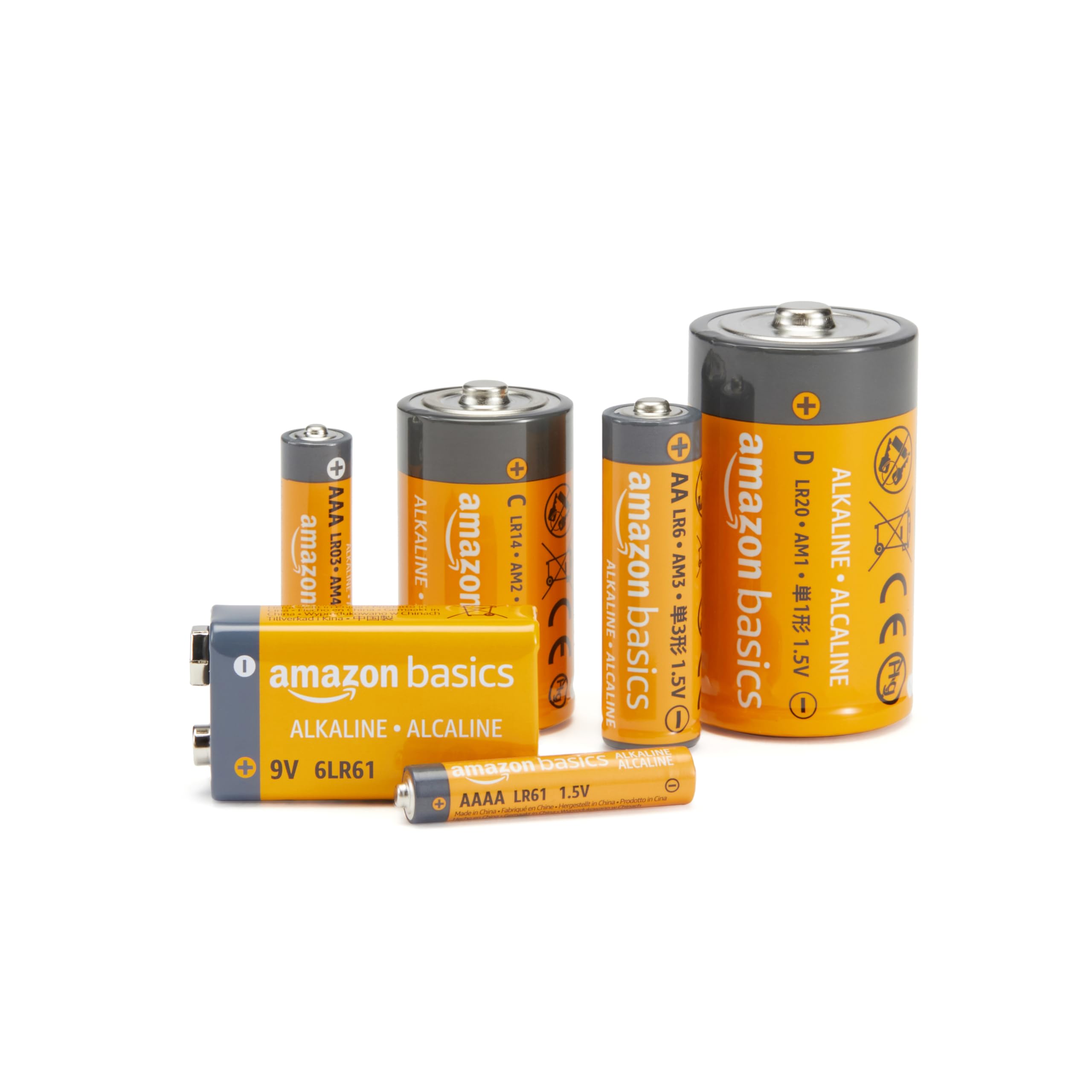 Basics 24-Pack D Cell Alkaline All-Purpose Batteries, 1.5 Volt, 5-Year Shelf Life