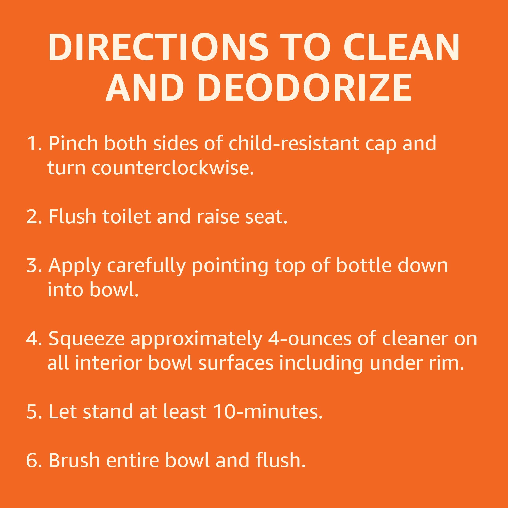 Amazon Basics Toilet Bowl Cleaner with Cling Action Formula, Bleach, Fresh Scent, 24 Fl Oz, Pack of 2