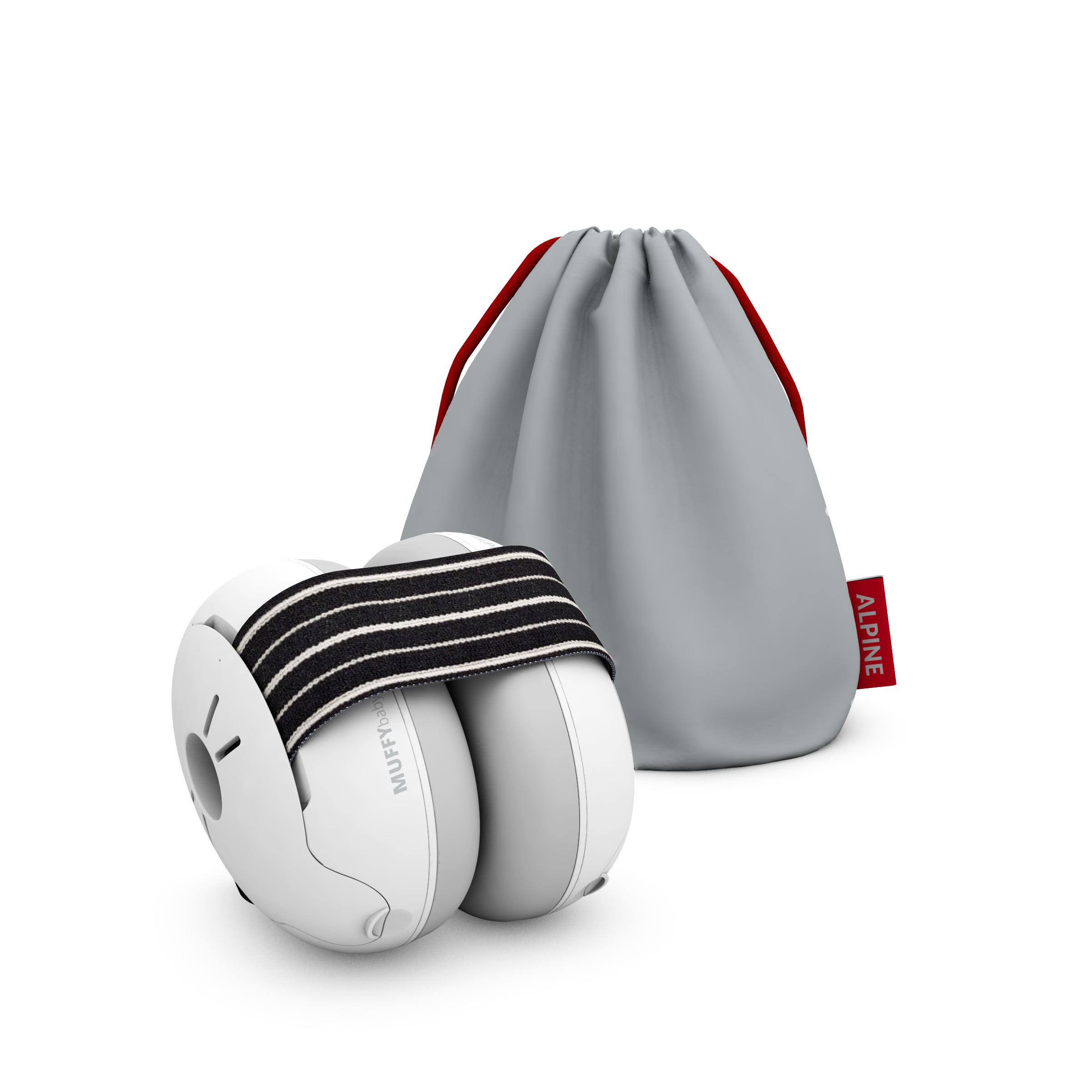 Alpine Muffy Baby Ear Protection for Babies and Toddlers up to 36 Months - CE & ANSI Certified - Noise Reduction Earmuffs - Comfortable Baby Headphones Against Hearing Damage & Improves Sleep - Black