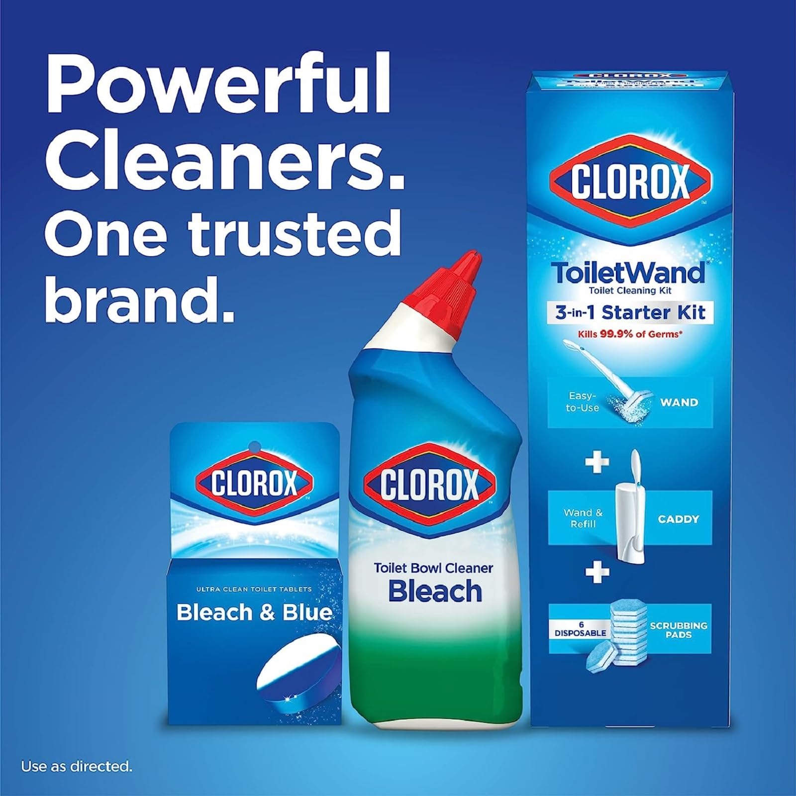 Original Clorox ToiletWand Disinfecting Refills, Rainforest Rush, 30 Ct (Package May Vary)