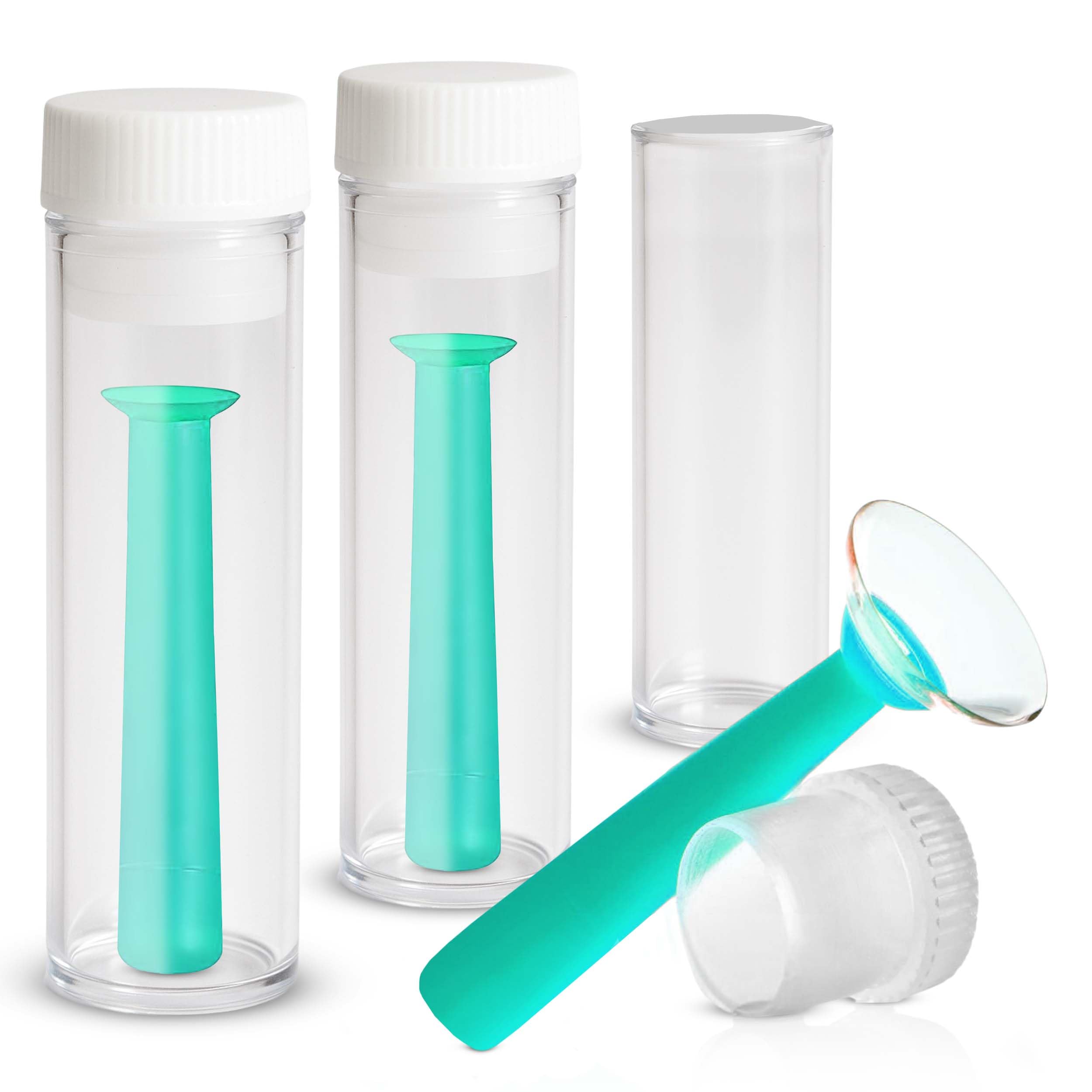 Soft Contact Lens Green Inserter Remover | for Certain Soft Contact Lenses Suction Holder |3pcs | by Sports World Vision