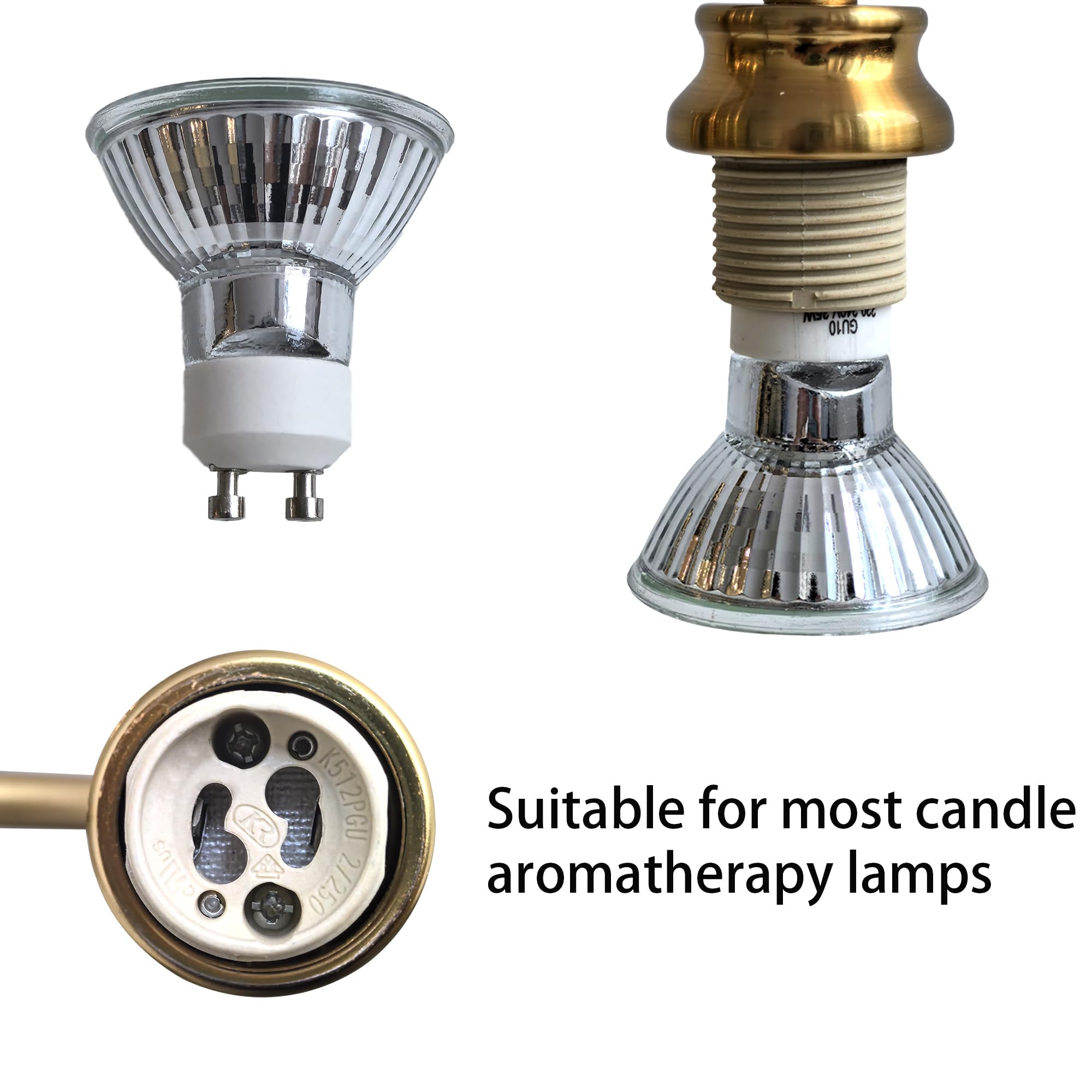 MOFALA 2Pcs Candle Warmer Light Bulbs Accessories, 35 Watt Wax Warmer Bulbs for Full Size Adjustable Temperature Height Candle Warmer Lamp