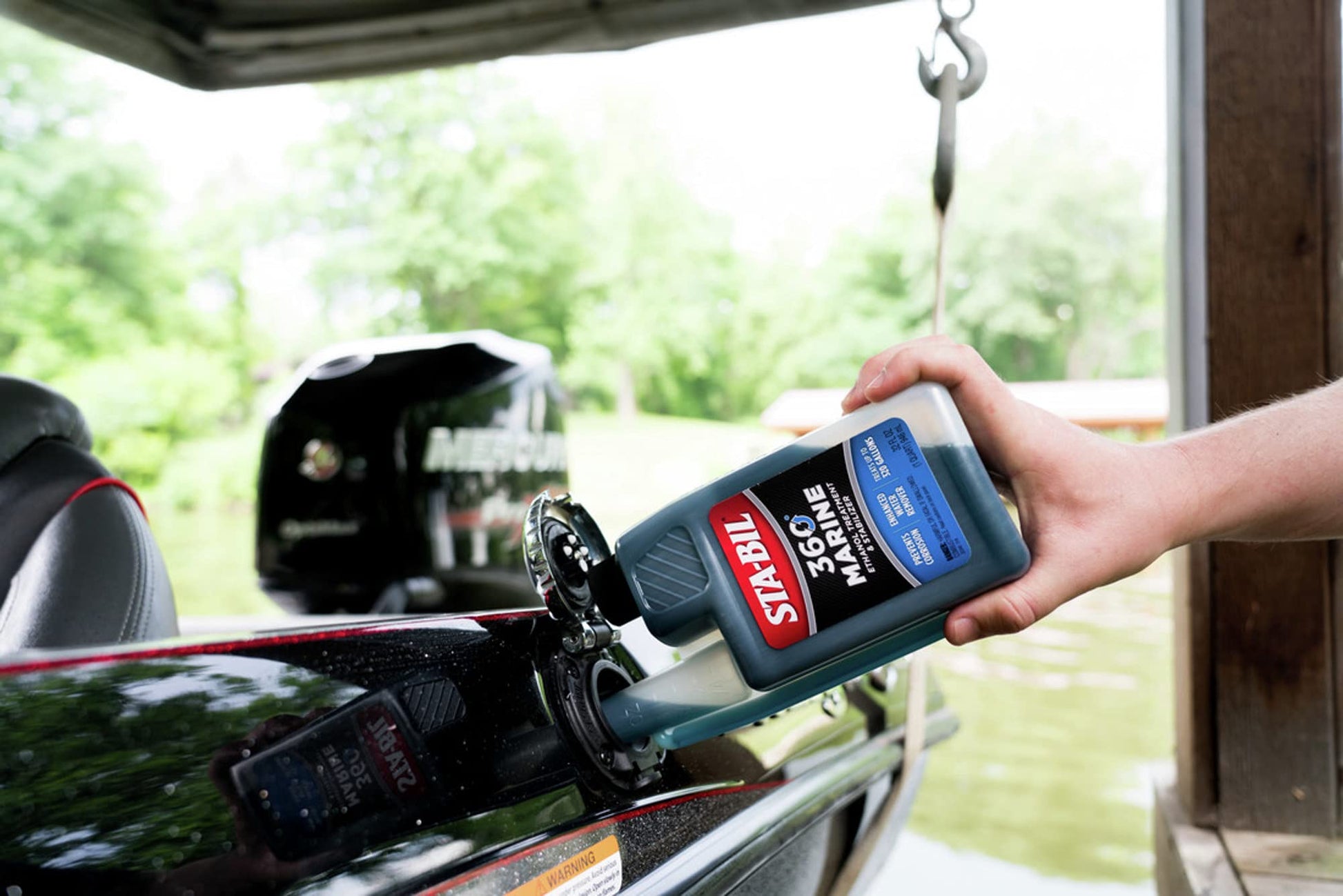 STA-BIL 360 Marine Ethanol Treatment & Fuel Stabilizer - Prevents Rust and Corrosion, Helps Clean Fuel System For Improved In-Season Performance, Treats Up To 320 Gallons, 32oz (22240) , Blue