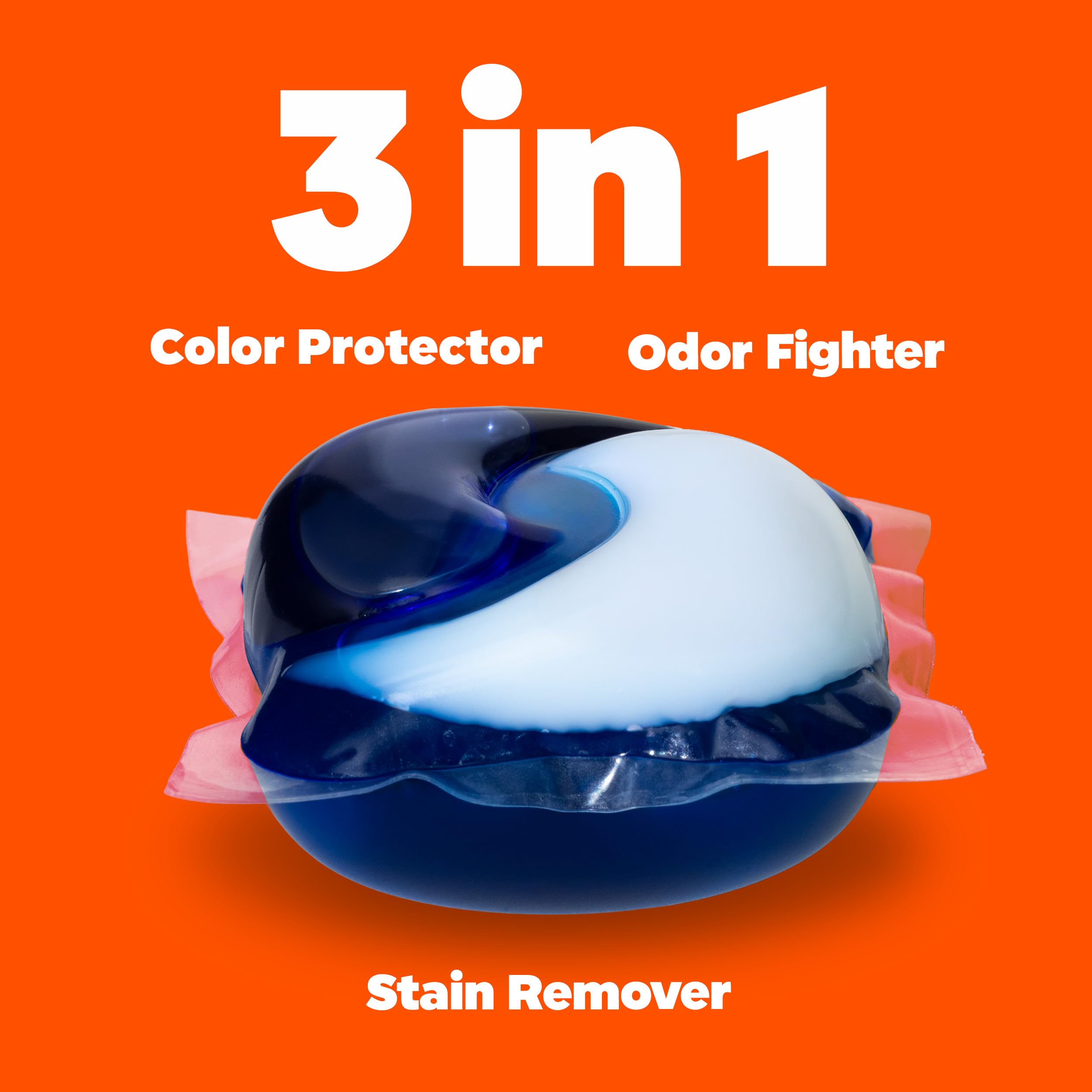 Tide PODS Laundry Detergent Pacs, 3-in-1 Stain Remover, Odor Fighter, Color Protector, 42 Count, HE compatible, Spring Meadow Scent (Packaging May Vary)