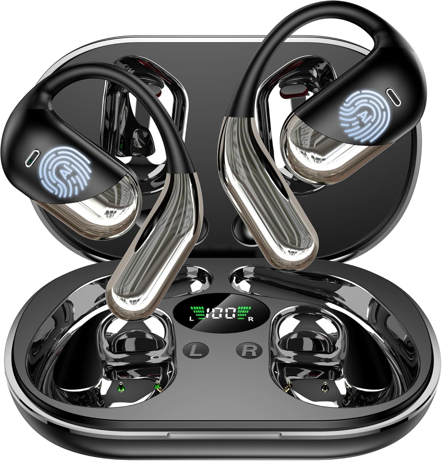 Paekole Translation Earbuds Real Time - AI 144 Language Translator Earbuds, Audifonos Traductores Ingles Espaol, 3-in-1 Translating Device, Translate Ear Buds for Travel Learning with Charging Case