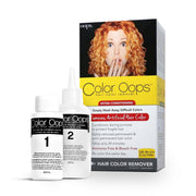 Color Oops مزيل لون الشعر بتركيبة إضافية مرطبة، استخدام واحد، مزيل صبغة الشعر يعمل في 20 دقيقة، يزيل الصبغات الدائمة وشبه الدائمة بأمان، خالٍ من الأمونيا والمبيض