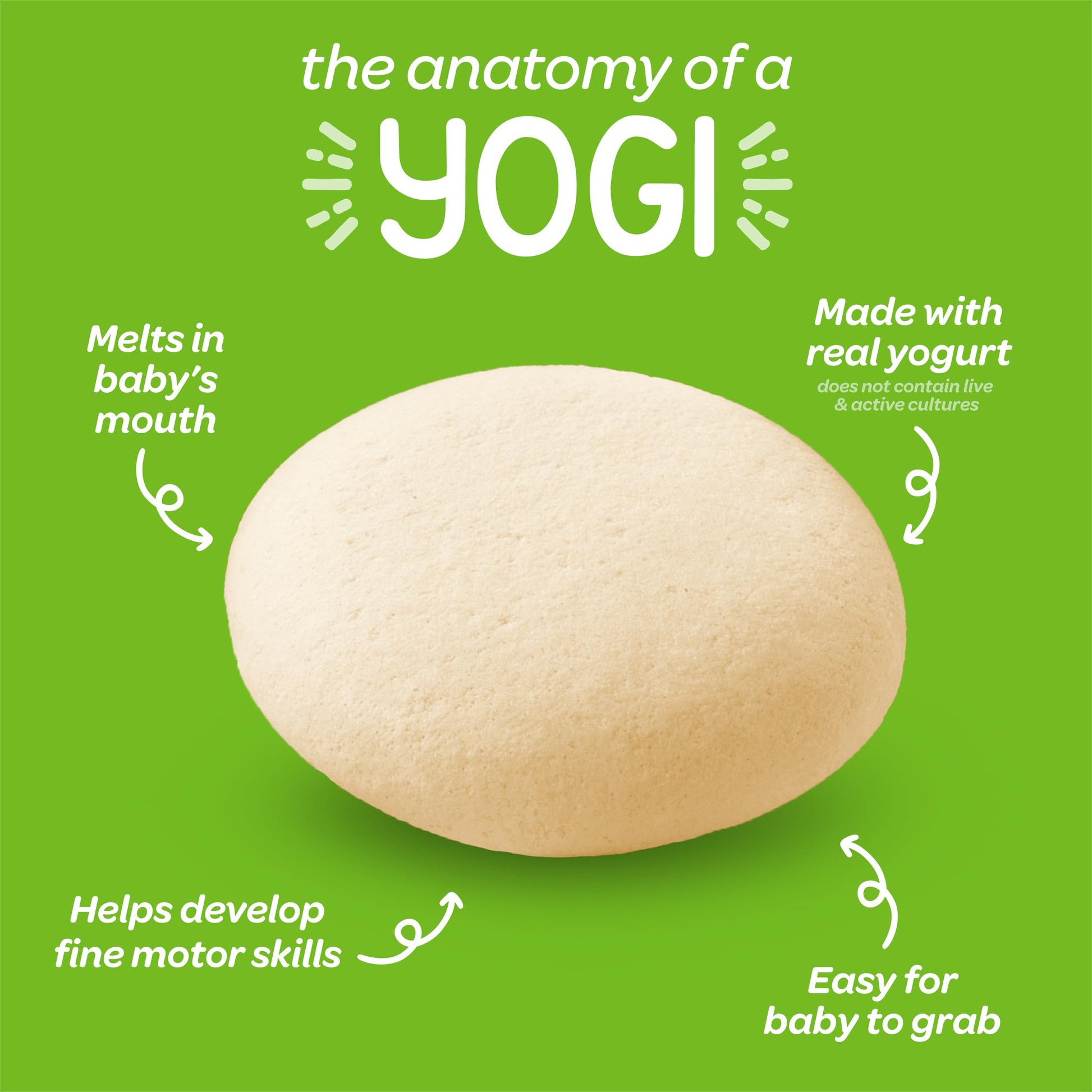 Happy Baby Organics Greek Yogis Freeze-Dried Greek Yogurt and Fruit Snacks, Strawberry Banana, 1 Ounce (Pack of 1) packaging may vary