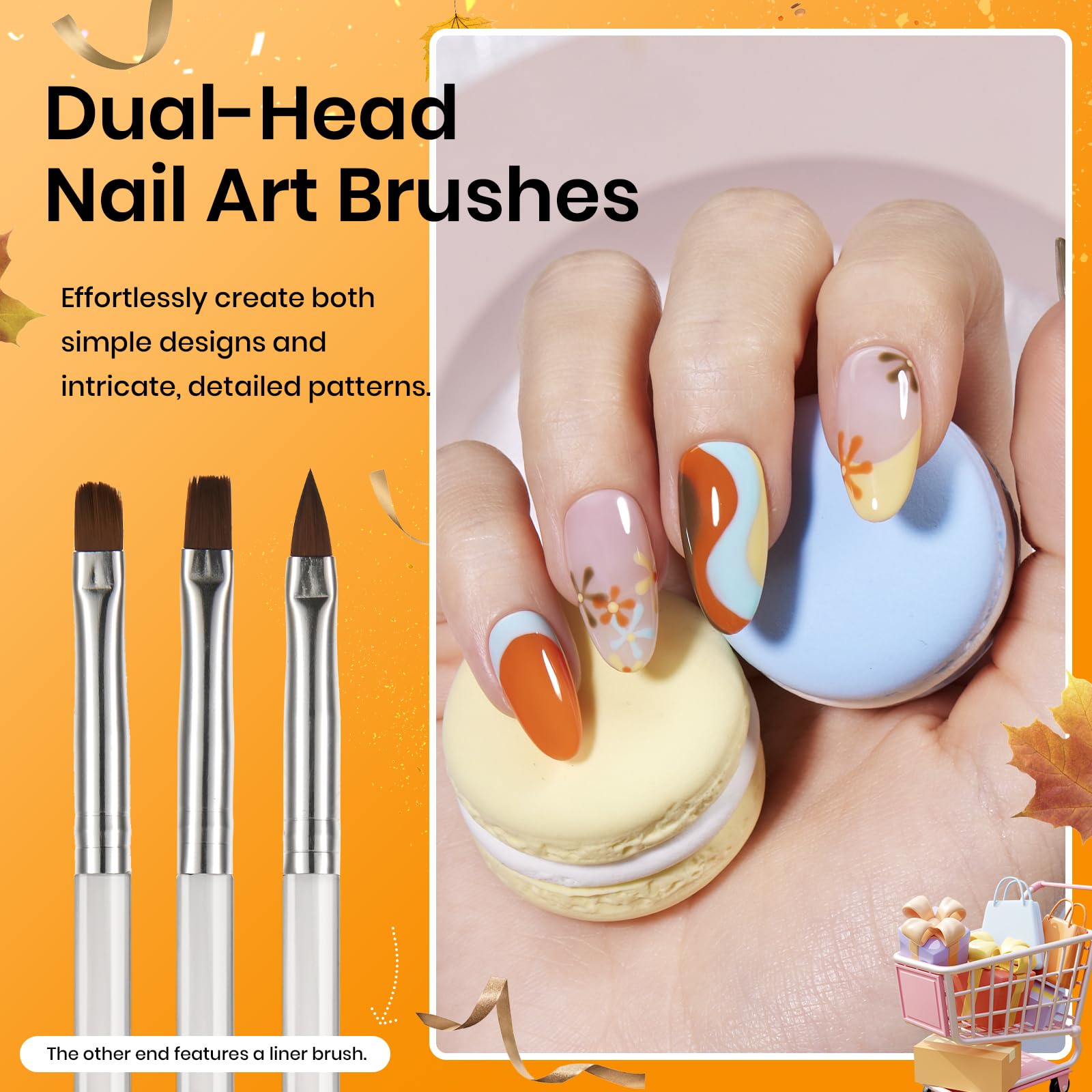 Beetles 31pcs Nail Art Brushes, Dotting Tools, Nail Art Pens, Dust Brush, Striping Liner Fingernail Drawing Pens with Palette Holder All in One for Starter Manicure Design Set