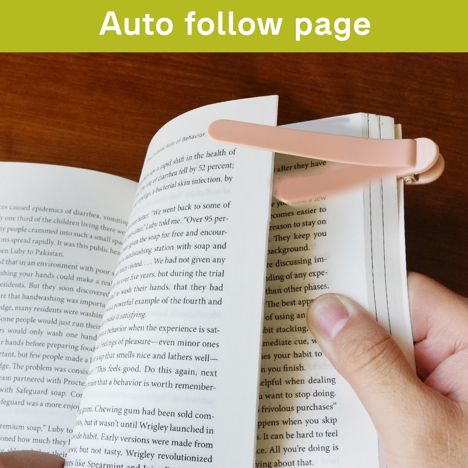 SMUK 3pcs Automatic Bookmark, Silicone Book Marks for Reading Women, Men, Kids, Book Lovers, Cute Unique Book Markers for Reading, Reading Accessories Gifts for Book Lovers
