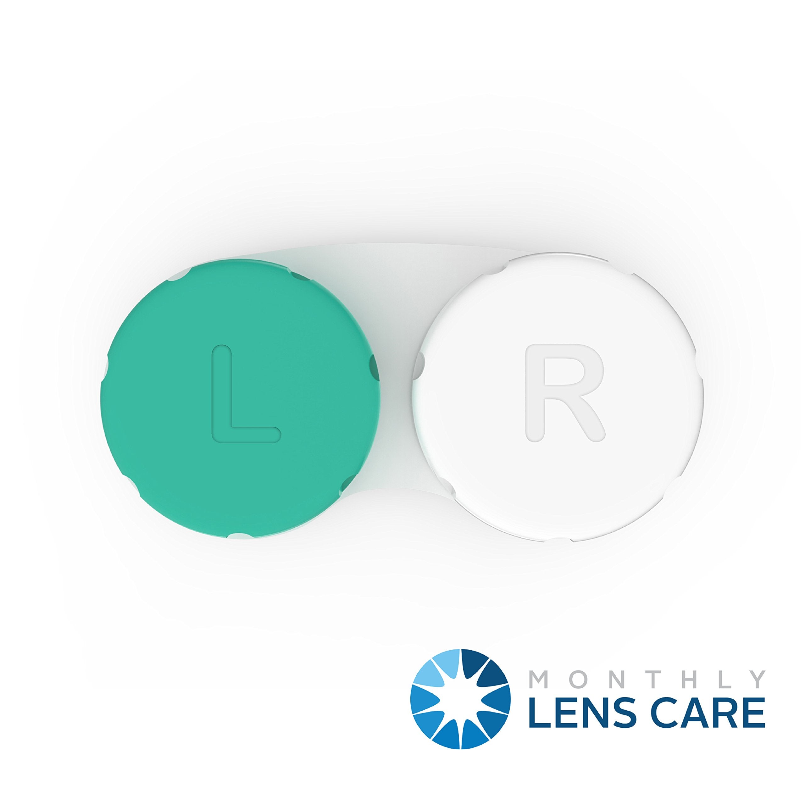 Axim USA Contact Lens Cases 12 Pack. One Year Bulk Supply. Protect Your Eyes by Changing Your Lens Case Monthly (Green)