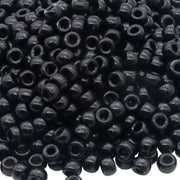 Auvoau 1000Pcs Pony Beads Bracelet 9mm Black Plastic Barrel Pony Beads for Necklace,Hair Beads for Braids,Key Chain,Jewelry Making (Black)