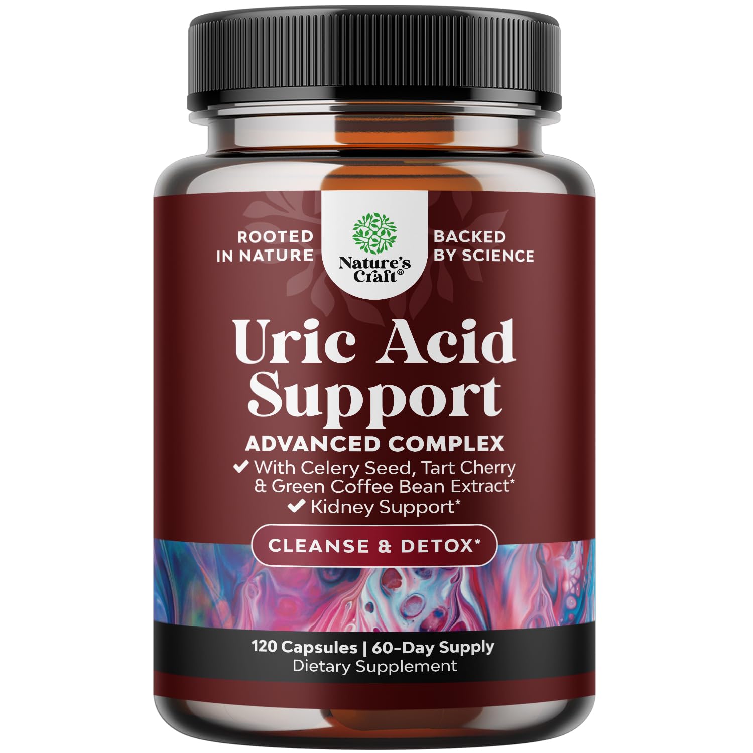 Green Coffee Bean Extract for Uric Acid Cleanse & Detox - Green Coffee Beans with Turmeric, Tart Cherry & Celery Seed for Adults - Daily Uric Acid Flush for Joints Support & Kidney Cleanser – 120 Ct