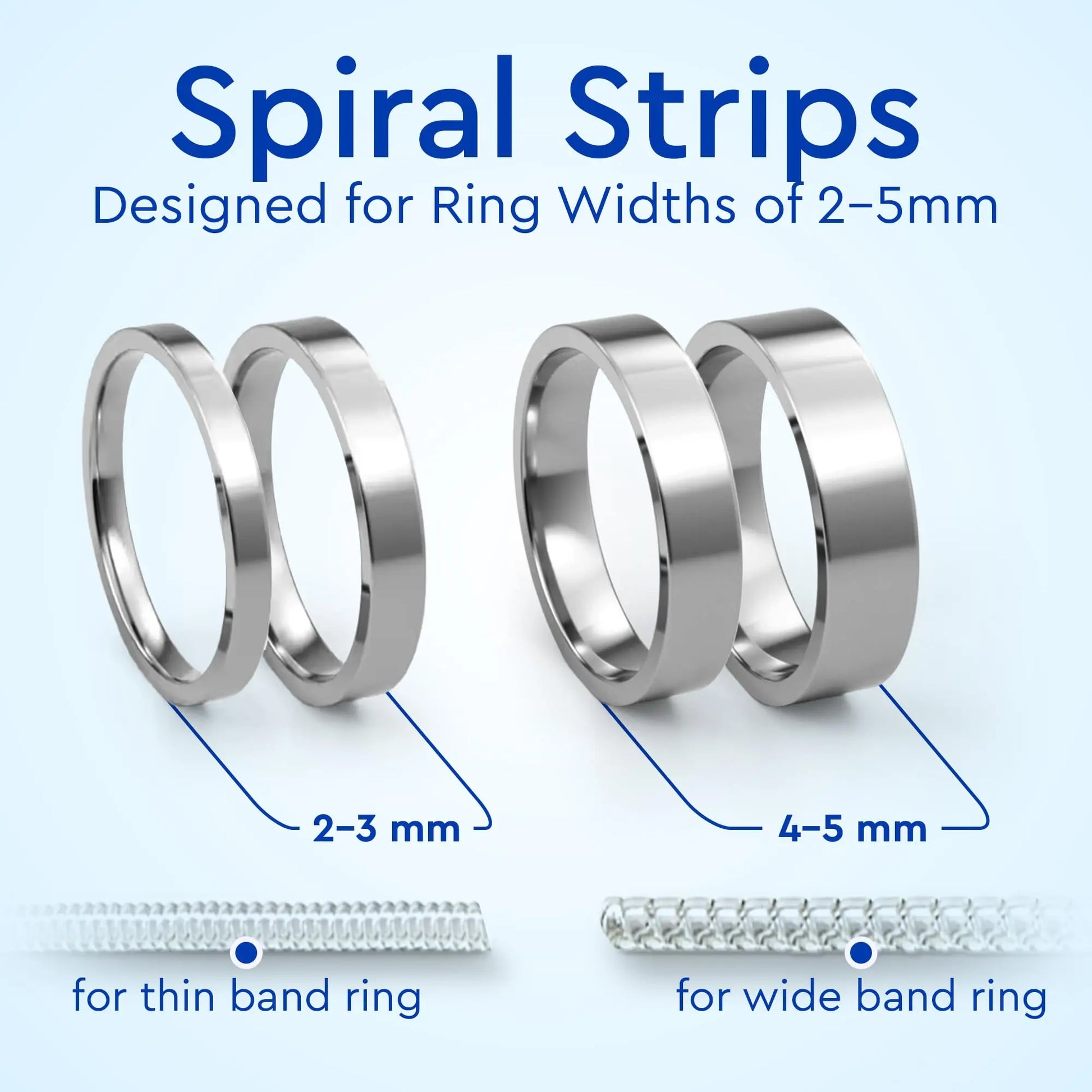 Ring Sizer Adjuster for Loose Rings - 12 Pack, Guards, Spacers & Tighteners, Fits Bands Up to 6mm, Reduces Size by 0.5-1.5, Invisible Design for Women & Men by 5 STARS UNITED