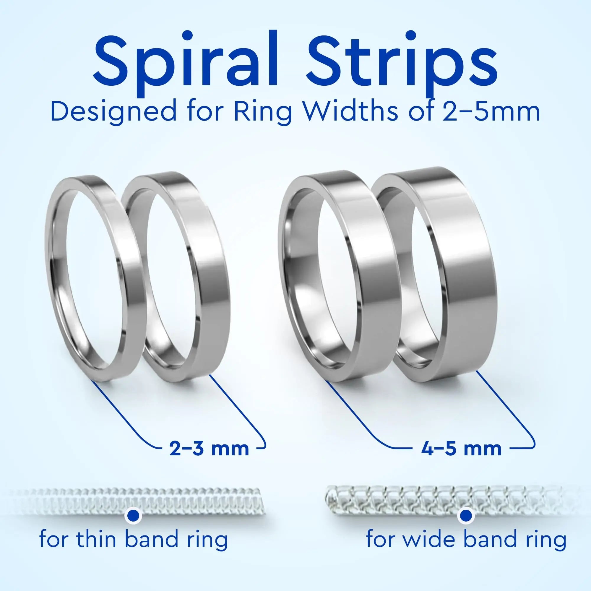 Ring Sizer Adjuster for Loose Rings - 12 Pack, Guards, Spacers & Tighteners, Fits Bands Up to 6mm, Reduces Size by 0.5-1.5, Invisible Design for Women & Men by 5 STARS UNITED