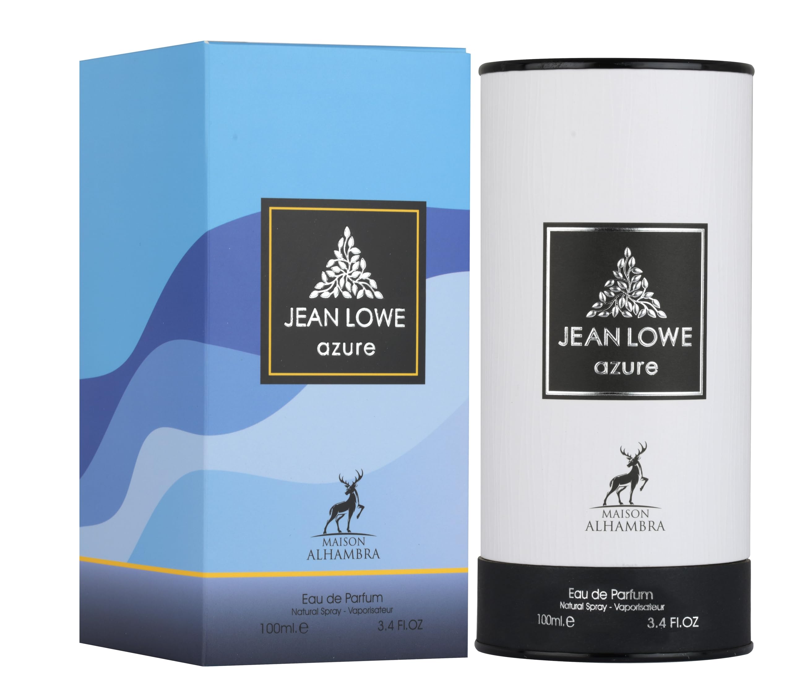 Maison Alhambra Jean Lowe Azure for Unisex Eau de Parfum Spray, 3.4 Ounce / 100 ml