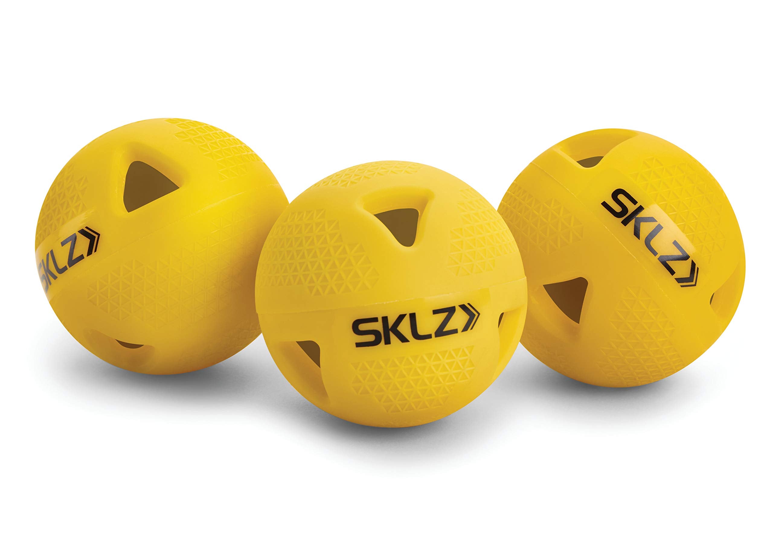 SKLZ Premium Impact Limited-Flight Training Baseballs, 6-Pack, Yellow