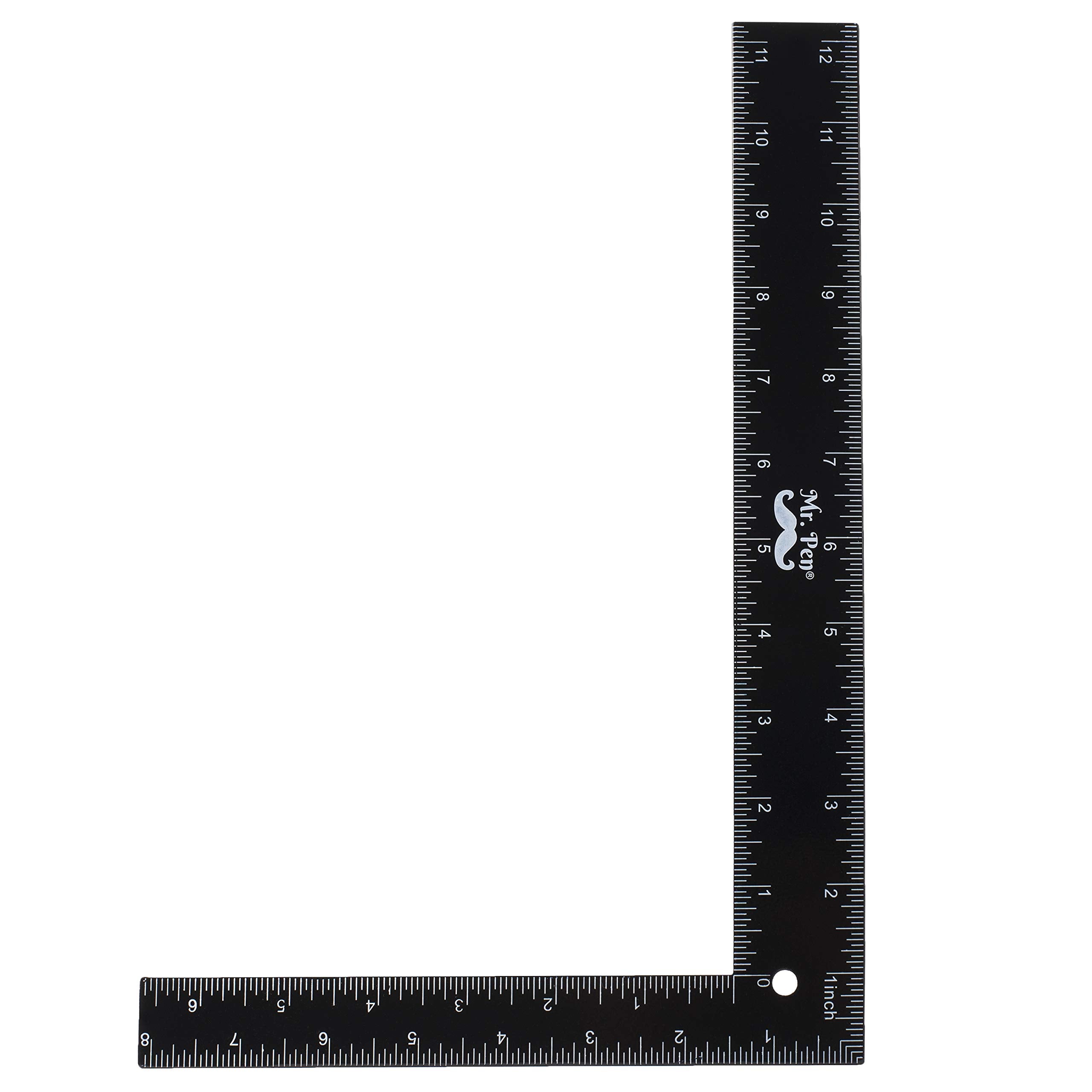 Mr. Pen – Zimmermannswinkel, Dachdeckerwinkel, 8 Zoll x 12 Zoll, Schlosserwinkel, rechtwinkliges Lineal, Rahmenwerkzeuge, L-förmiges Lineal, Metallwinkel, Stahlwinkel