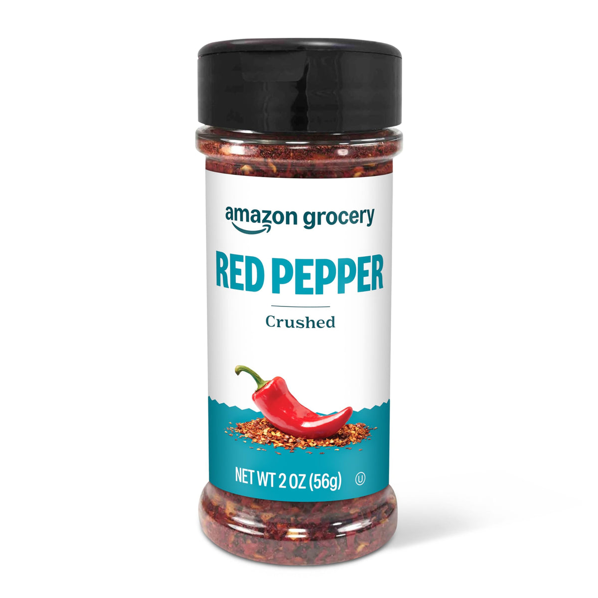 Amazon Lebensmittel, zerstoßener roter Pfeffer, 57 g (ehemals Happy Belly, Verpackung kann abweichen)