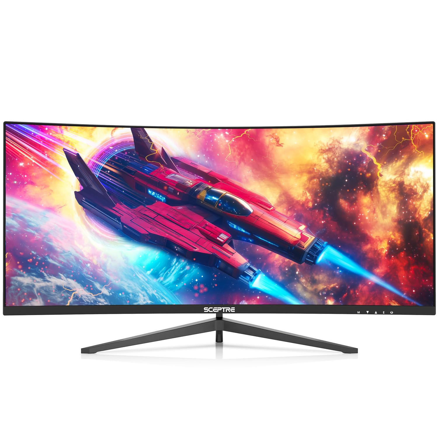 Sceptre New Curved 30-inch Gaming Monitor 200+Hz Build-in Speakers 2560 x 1080p HDMI x2 DP x2 Machine Black 2025